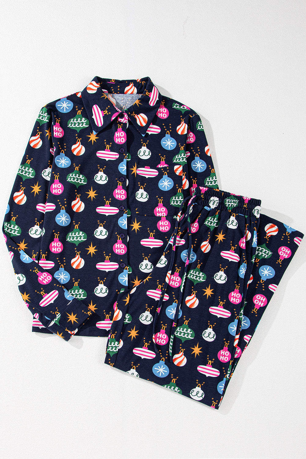 Christmas Lights Shirt and Pants Pajama Set