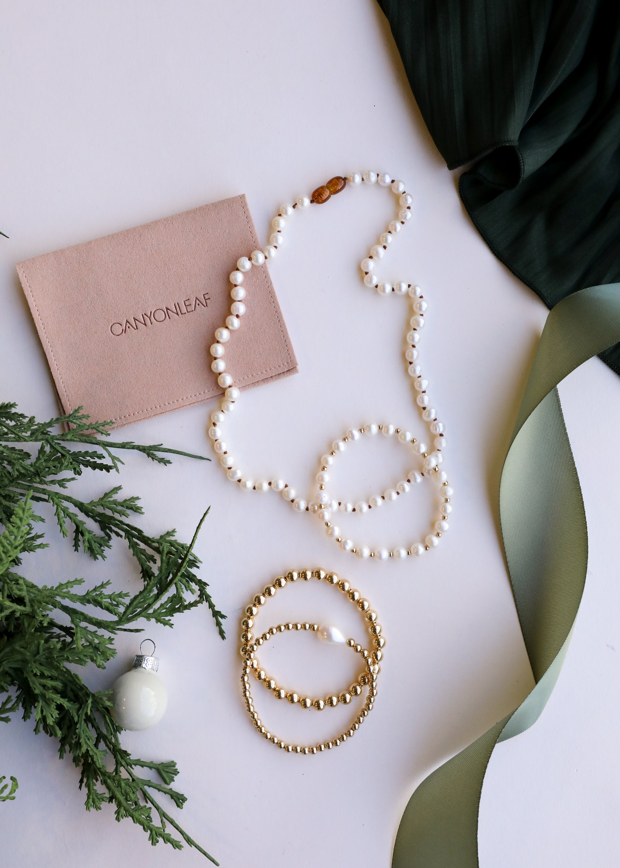Pure Gemstone + Pearl || Necklace