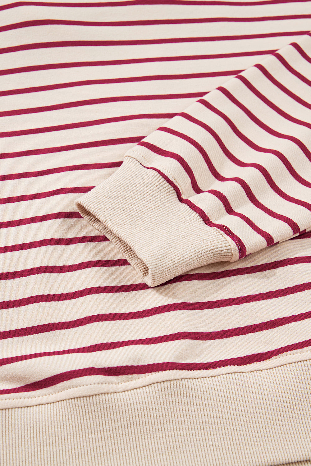 Stripe Cropped Pullover and Bubble Mini Skirt Set