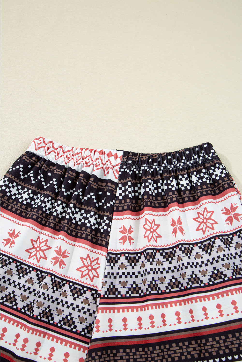 Christmas Geometric Pullover and Pants Lounge Set