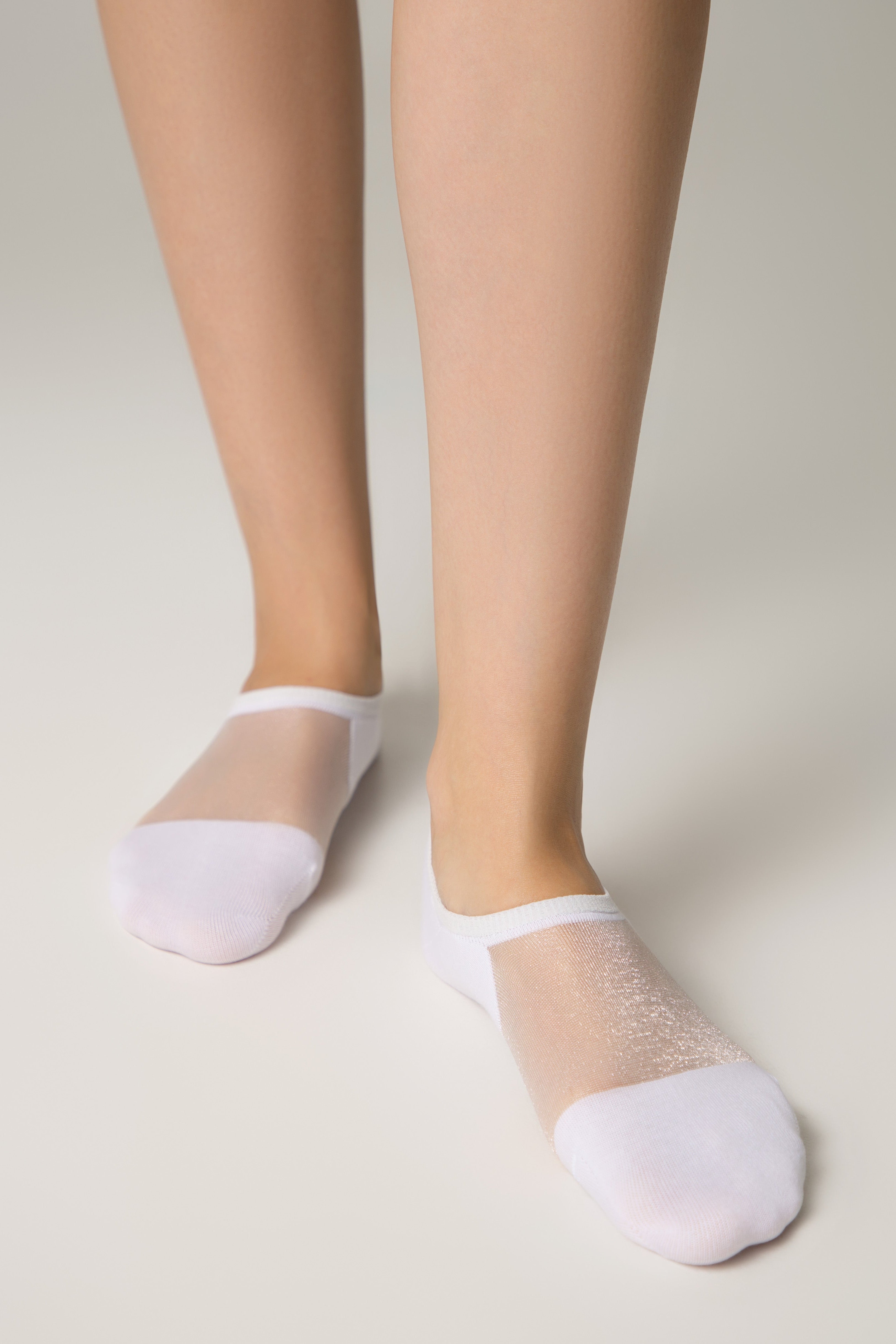 Cotton Ankle Socks Conte Active - Inserts Of Transparent Mesh