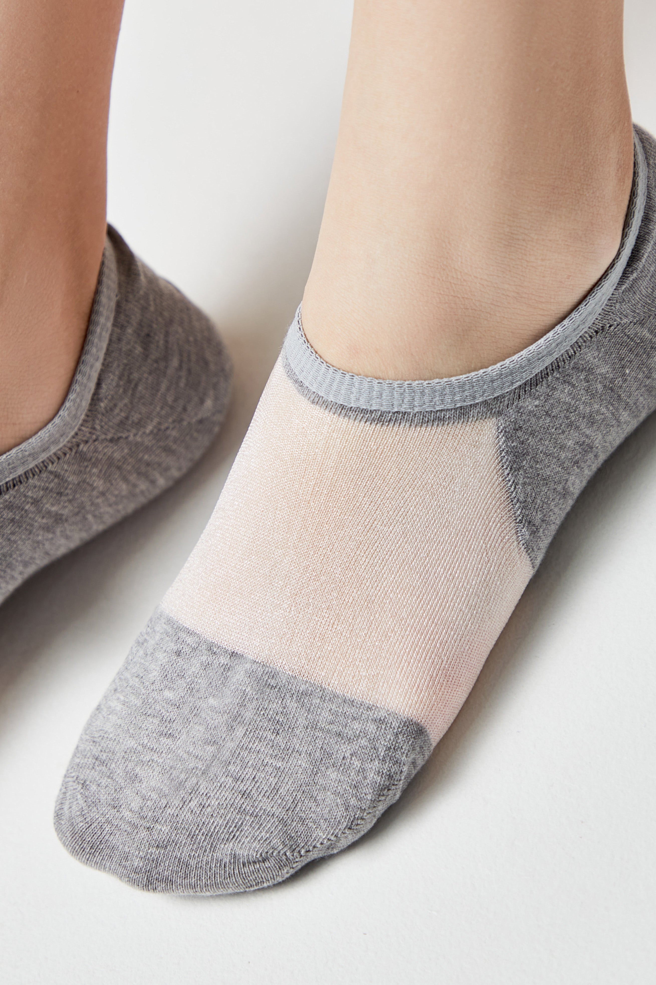 Cotton Ankle Socks Conte Active - Inserts Of Transparent Mesh