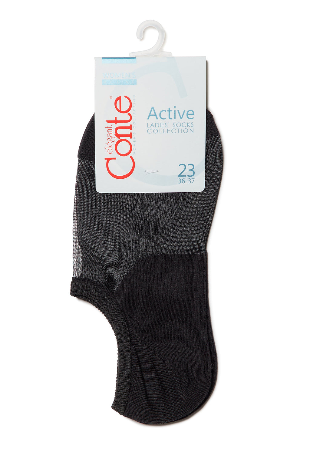 Cotton Ankle Socks Conte Active - Inserts Of Transparent Mesh