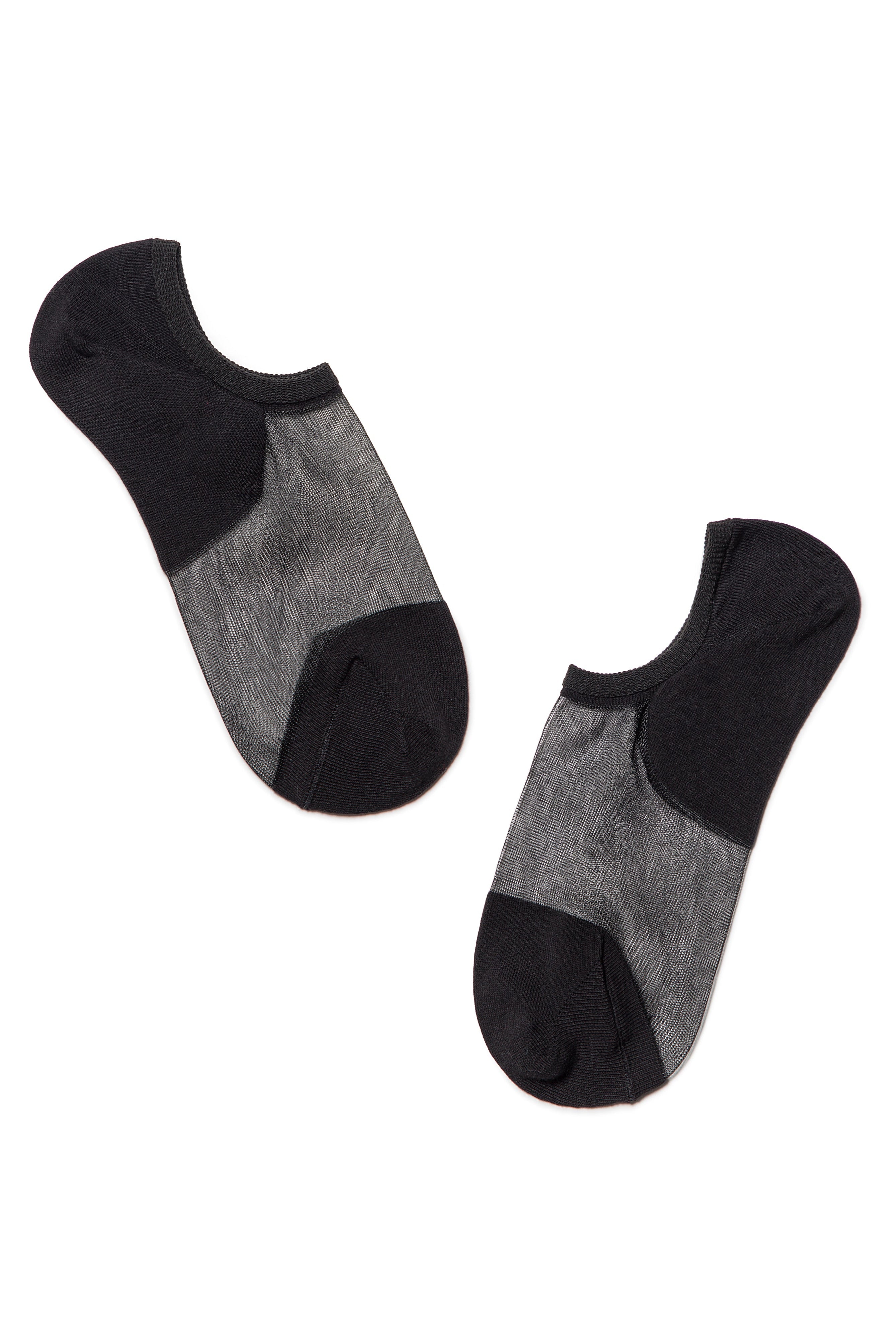 Cotton Ankle Socks Conte Active - Inserts Of Transparent Mesh