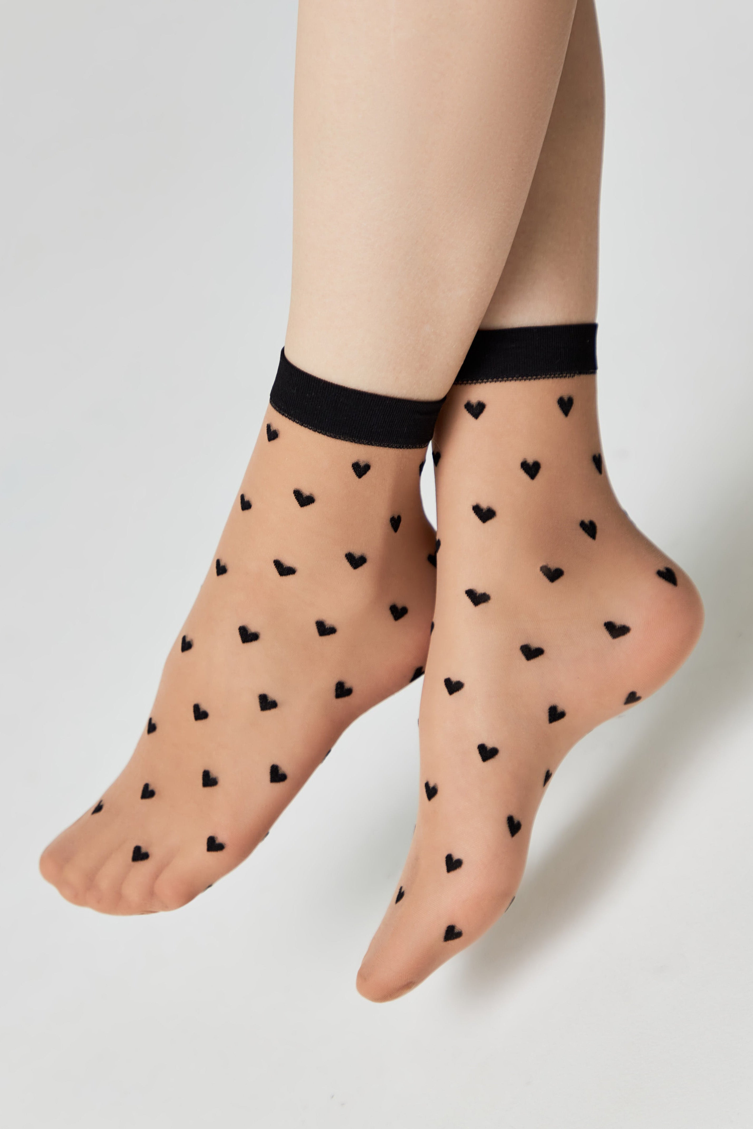 Socks Conte Fantasy - Hearts Pattern