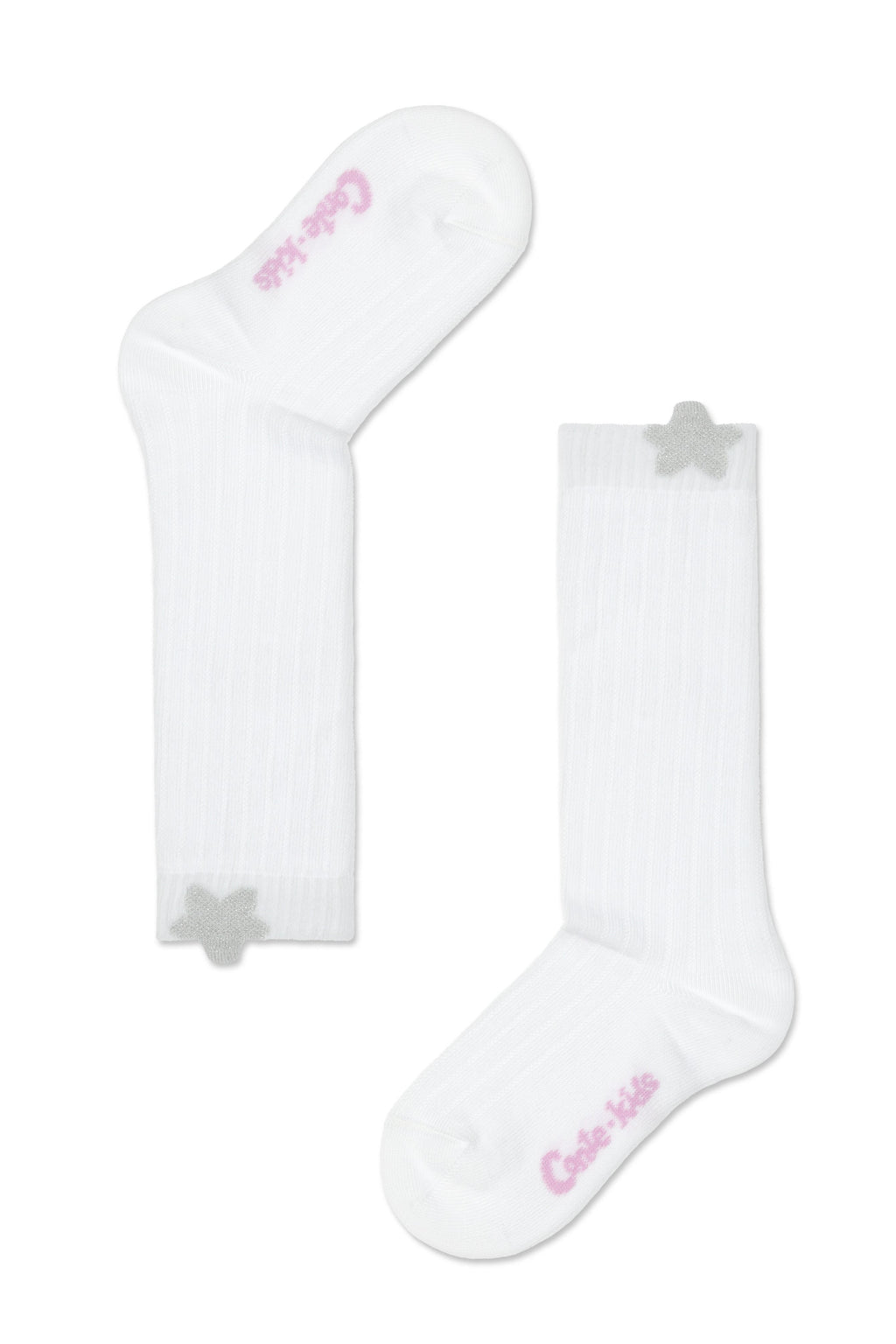 Conte-Kids Cotton Knee-Highs Tip-Top 047 - Shimmering Picot