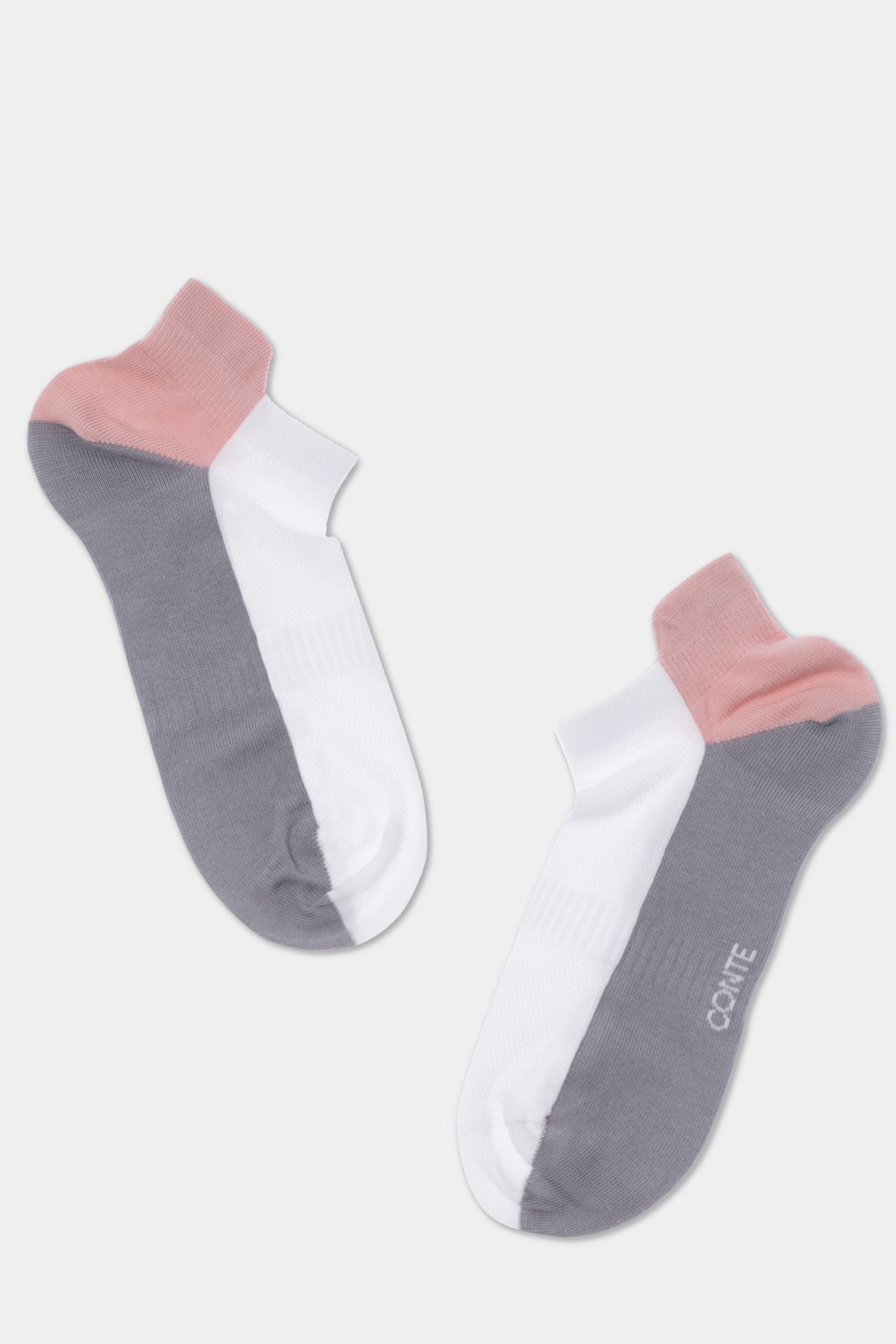 Cotton Ankle Socks Conte Active - With a "Tongue" 393