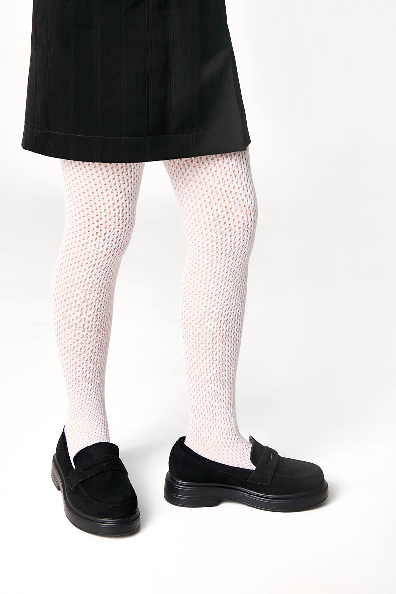 Conte-Kids Cotton Tights Miss 616 - Mesh Pattern