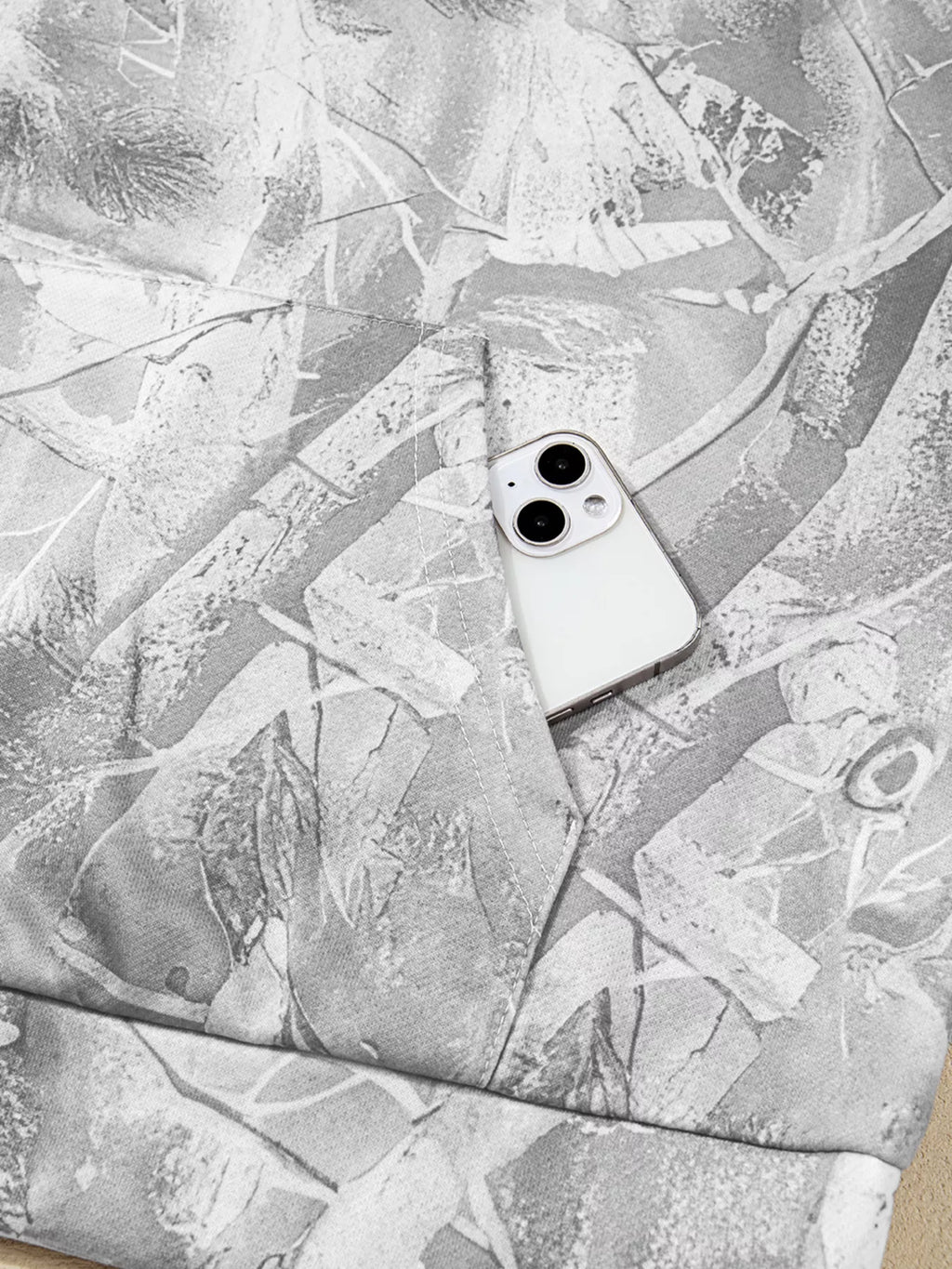 Camouflage Woodland Print Oversized Sporty Hoodie