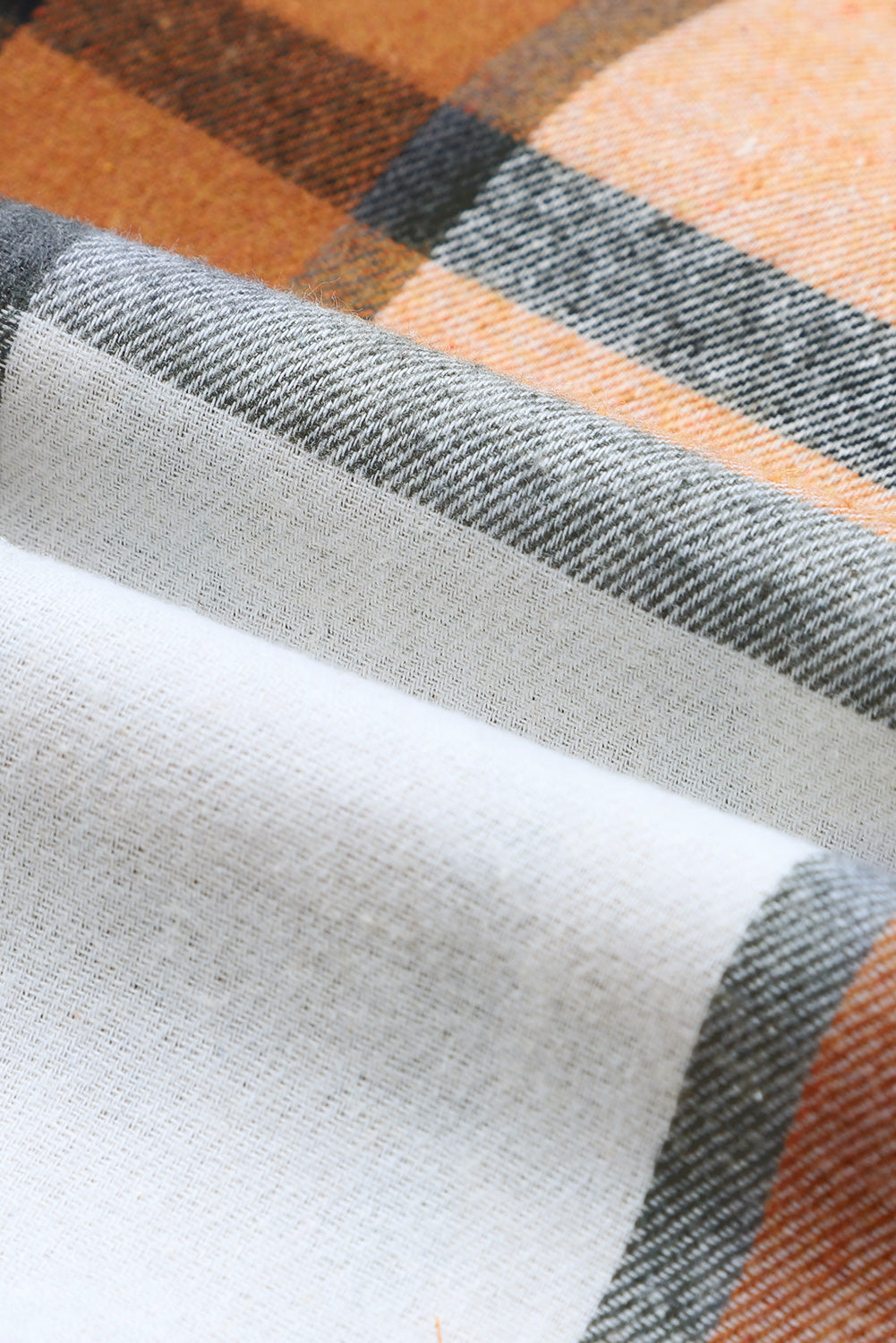 Plaid Collared Neck Ruffle Sleeve Shirt Dress