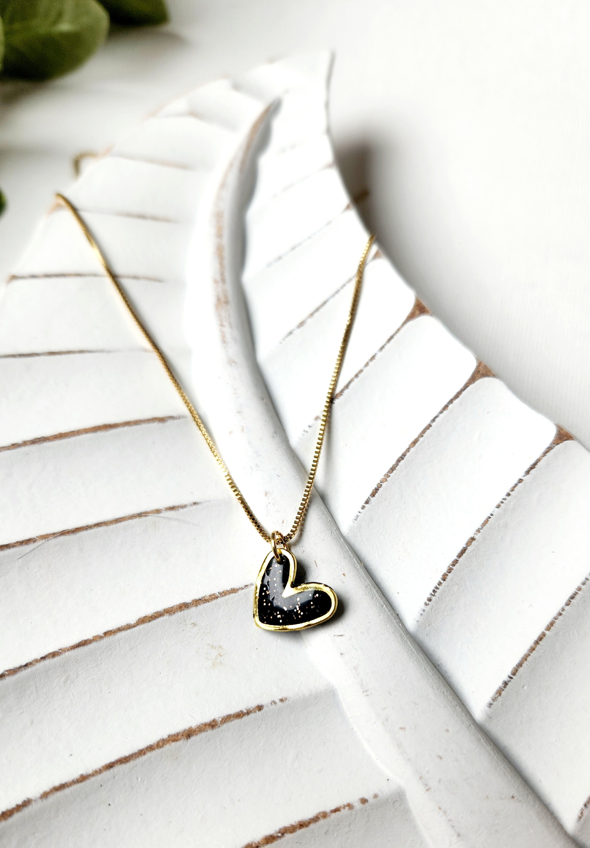 Gold heart necklace