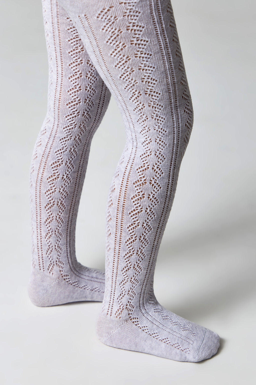 Conte-Kids Cotton Tights Miss 617 - Lace Pattern