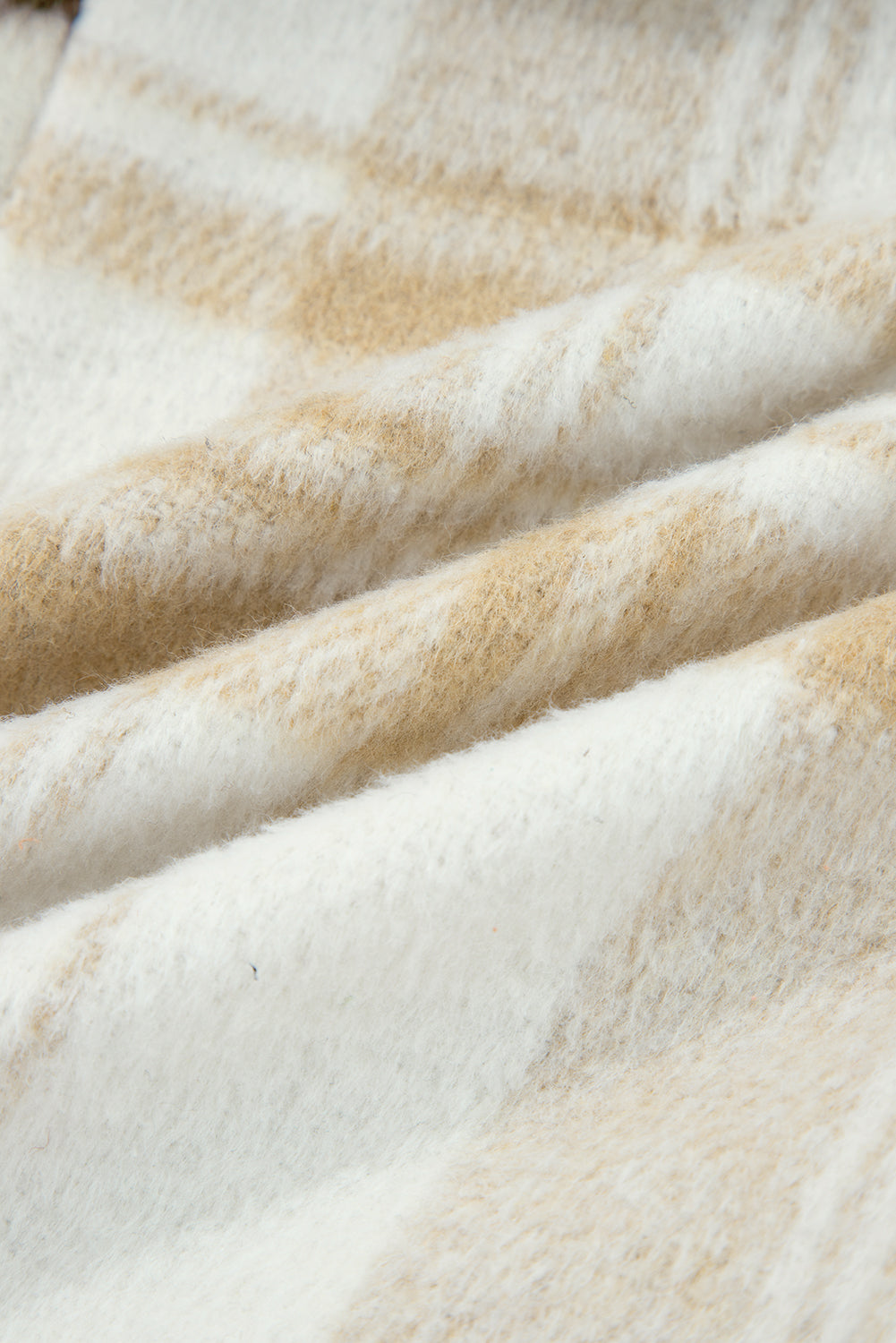 Plaid Patchwork Side Pocket Button-Up Shacket