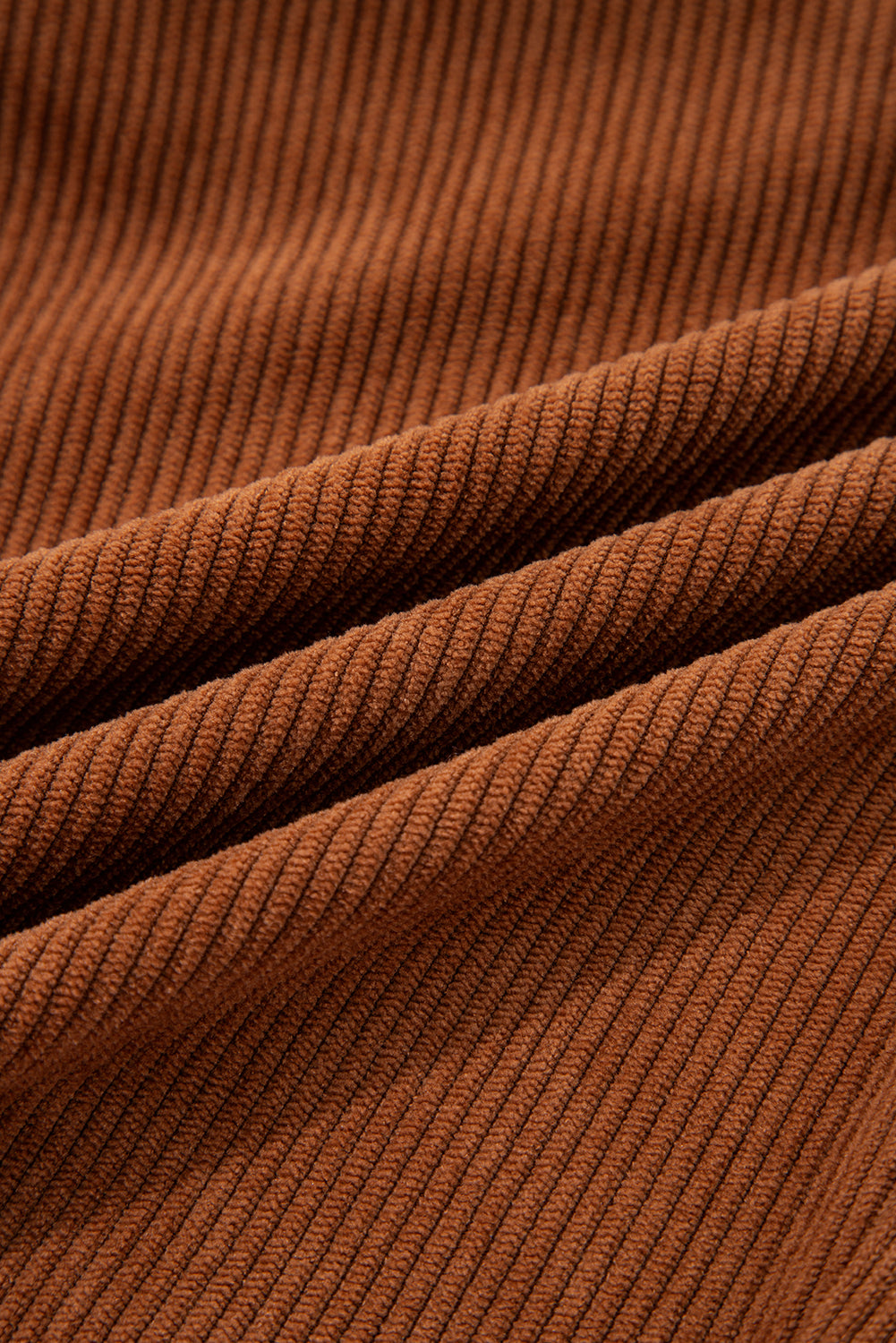 Solid Corduroy Drawstring Elastic Waist Pants