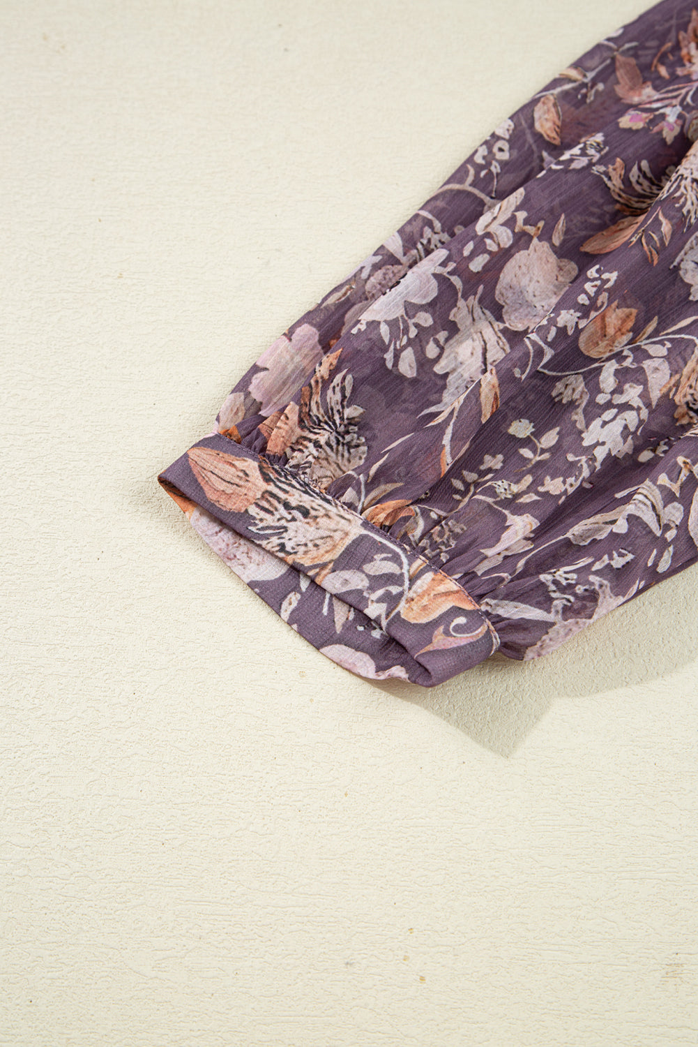 Boho Floral 3/4 Sleeve Babydoll Blouse