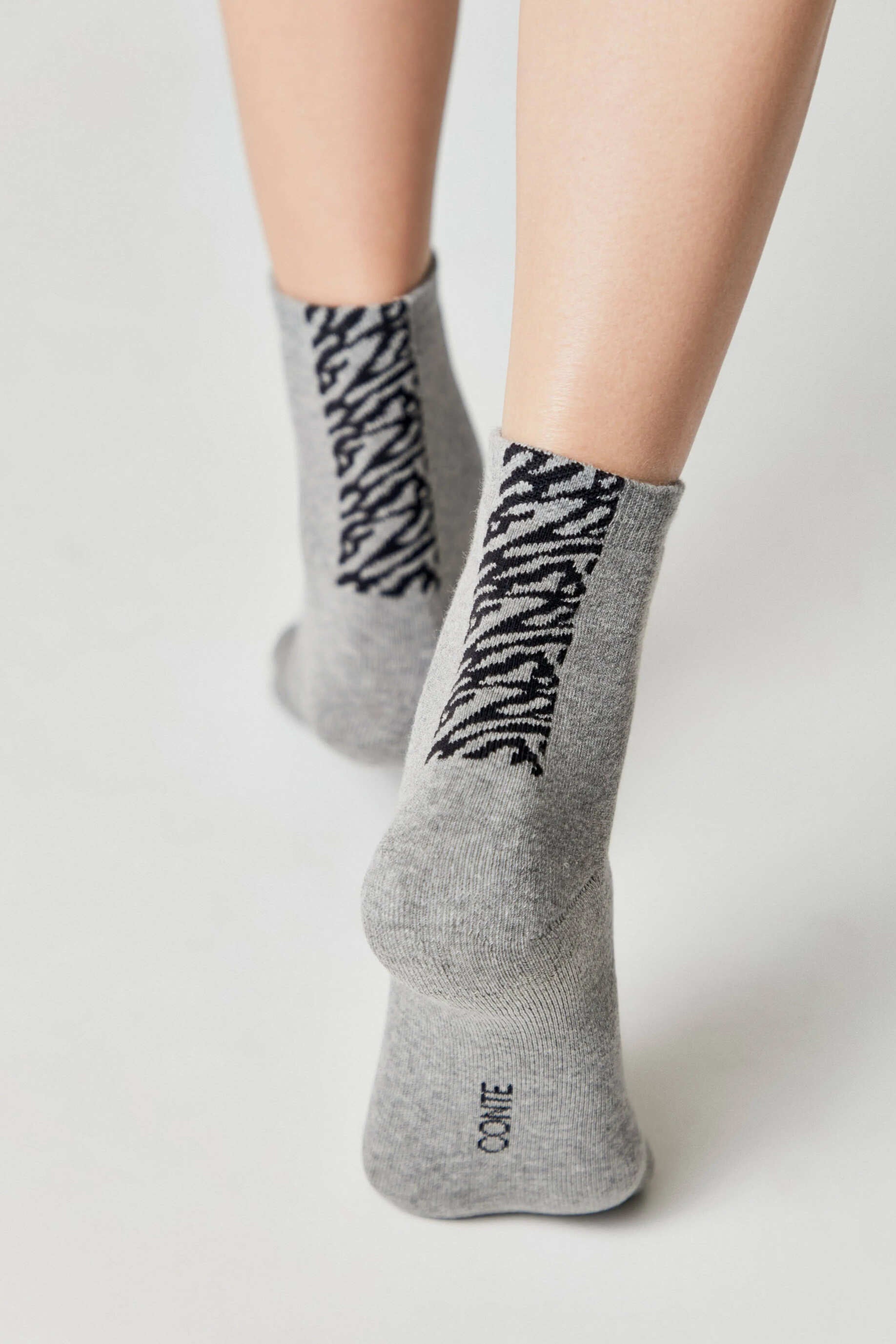 Cotton Socks Conte Comfort 570 - Zebra Stripes