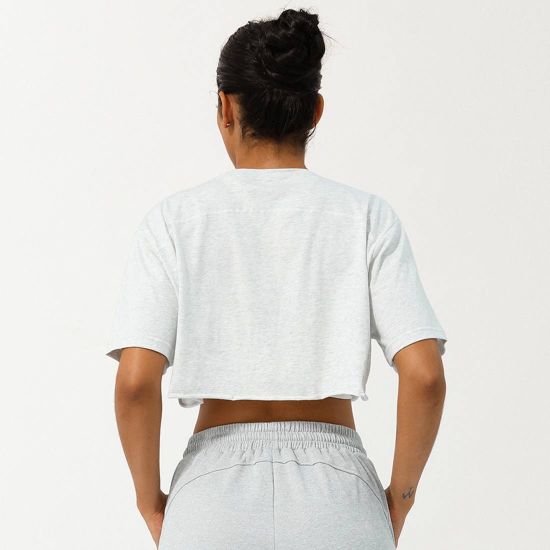 Well-in Vogue Women Loose Sport Crop Top T-Shirt