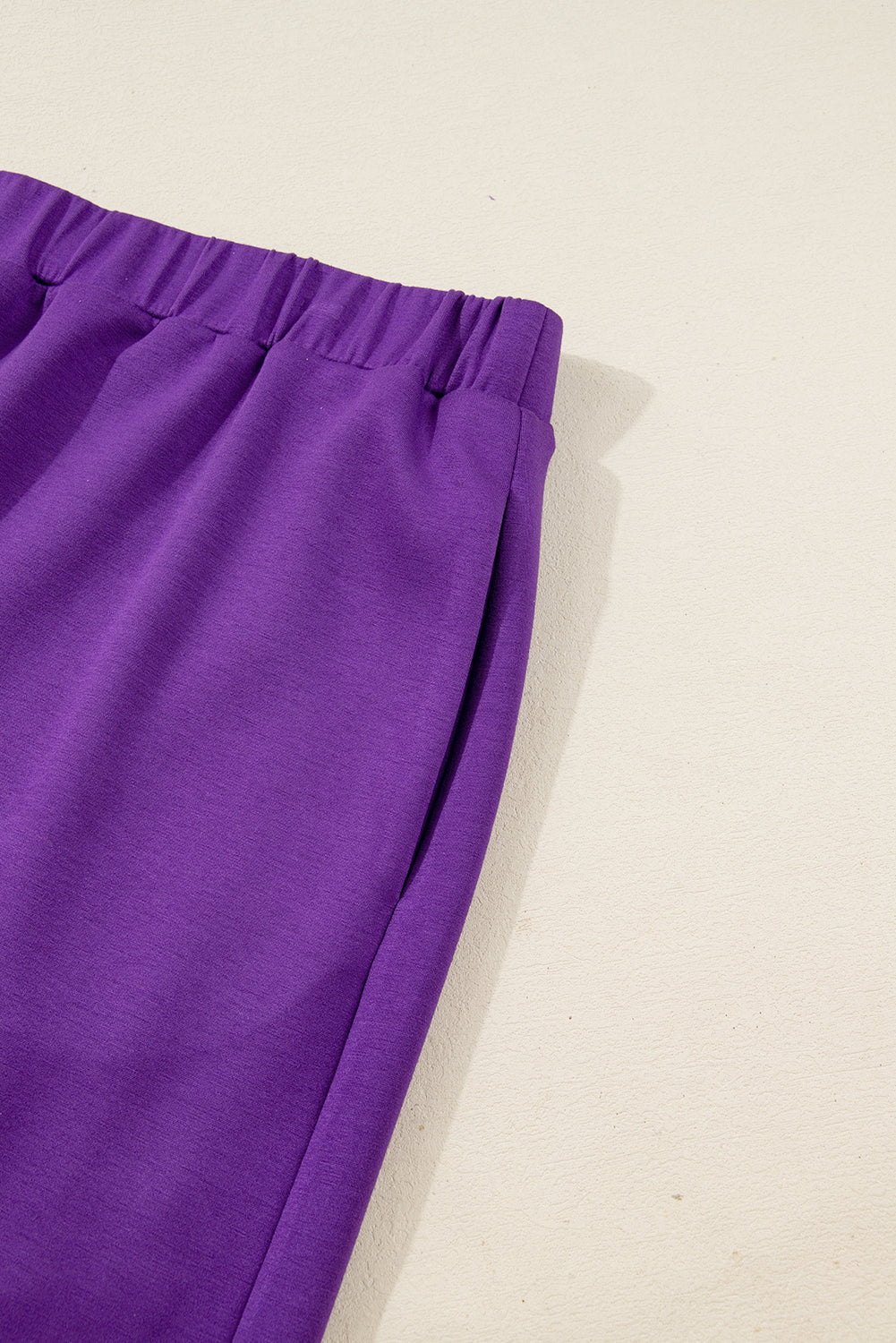 Plus Size Solid Half Zip Pullover and Mini Skirt Set