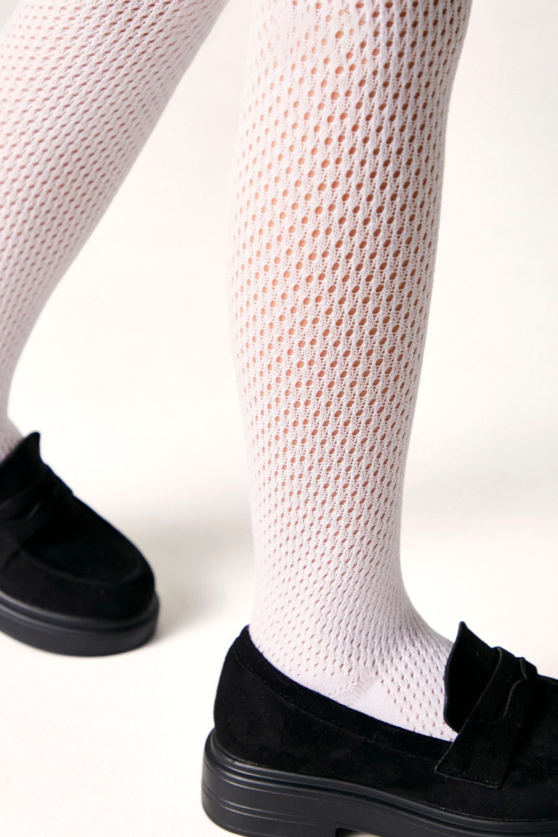 Conte-Kids Cotton Tights Miss 616 - Mesh Pattern