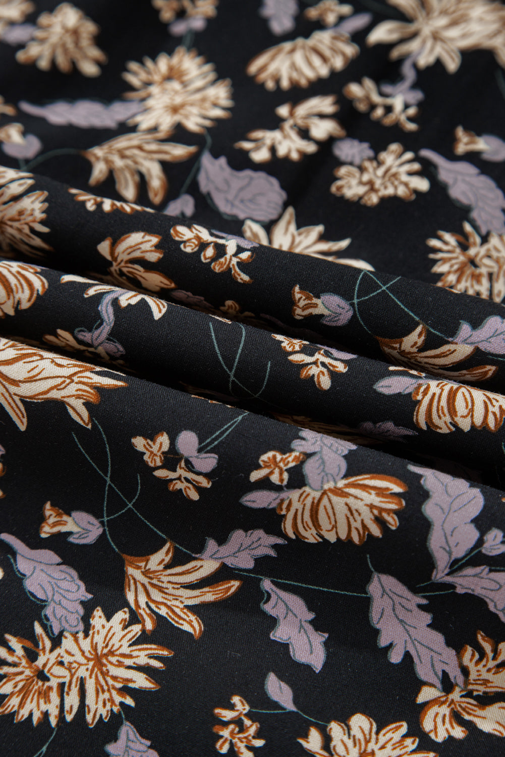 Floral Smocked V-Neck Bubble Sleeve Babydoll Dress