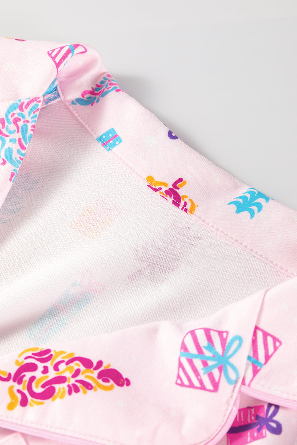 Christmas Tree Buttoned Shirt Sleep Dress