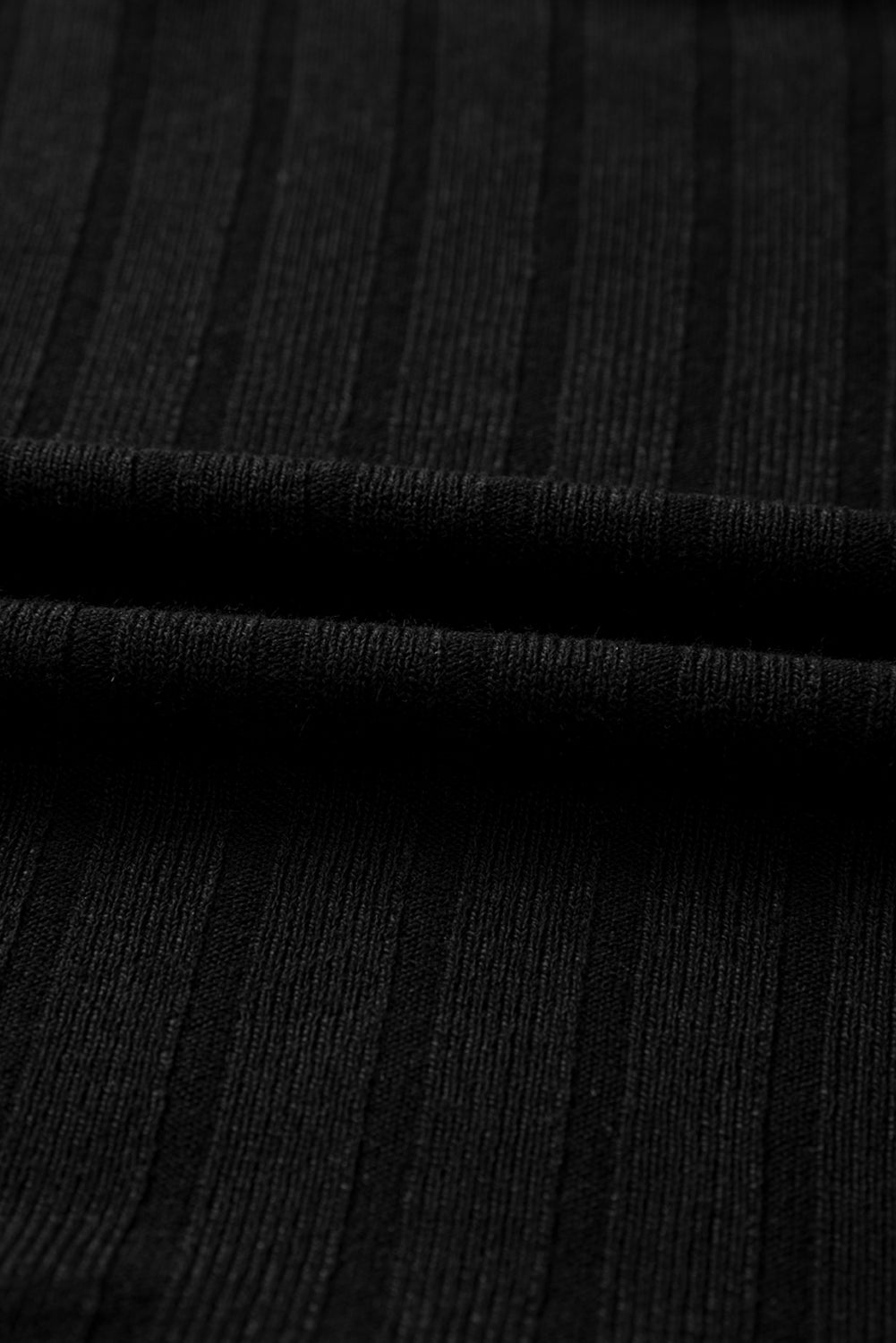 Ribbed Knit Patchwork Long Sleeve Dress