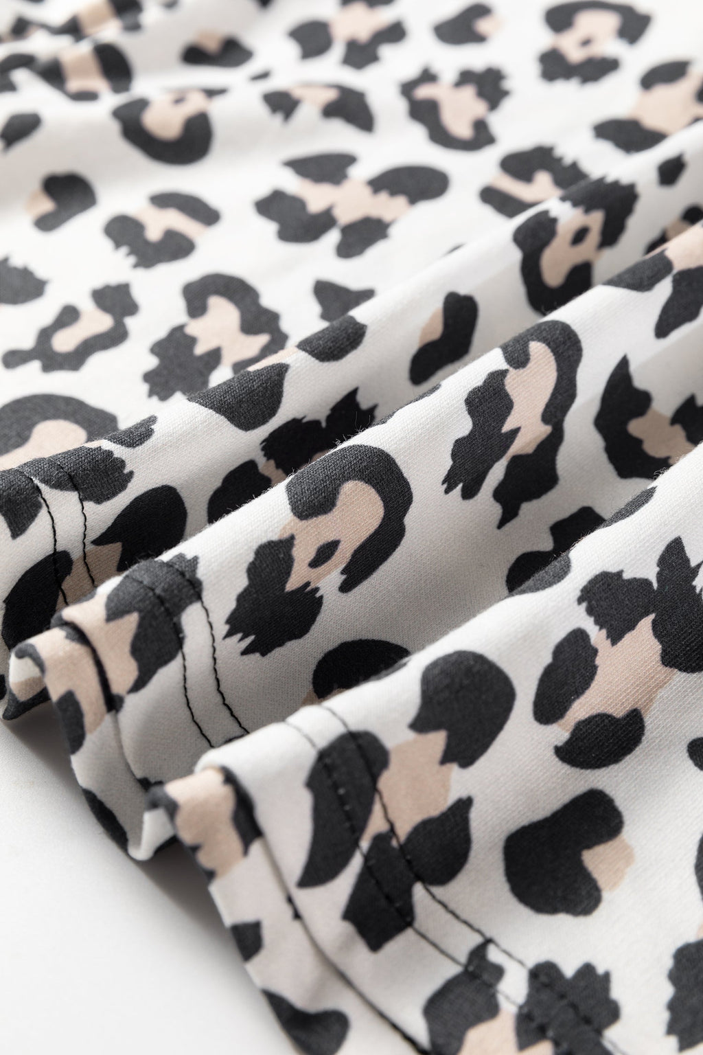 Leopard Patchwork Long Sleeve Top