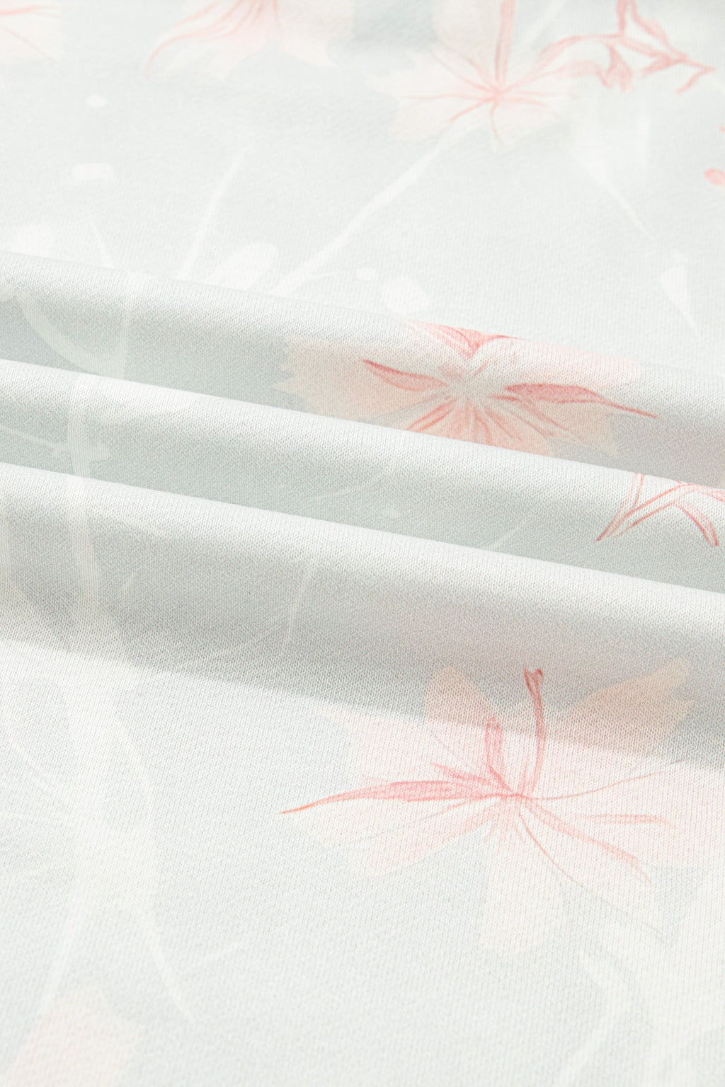 Plus Size Floral Long Sleeve Hoodie