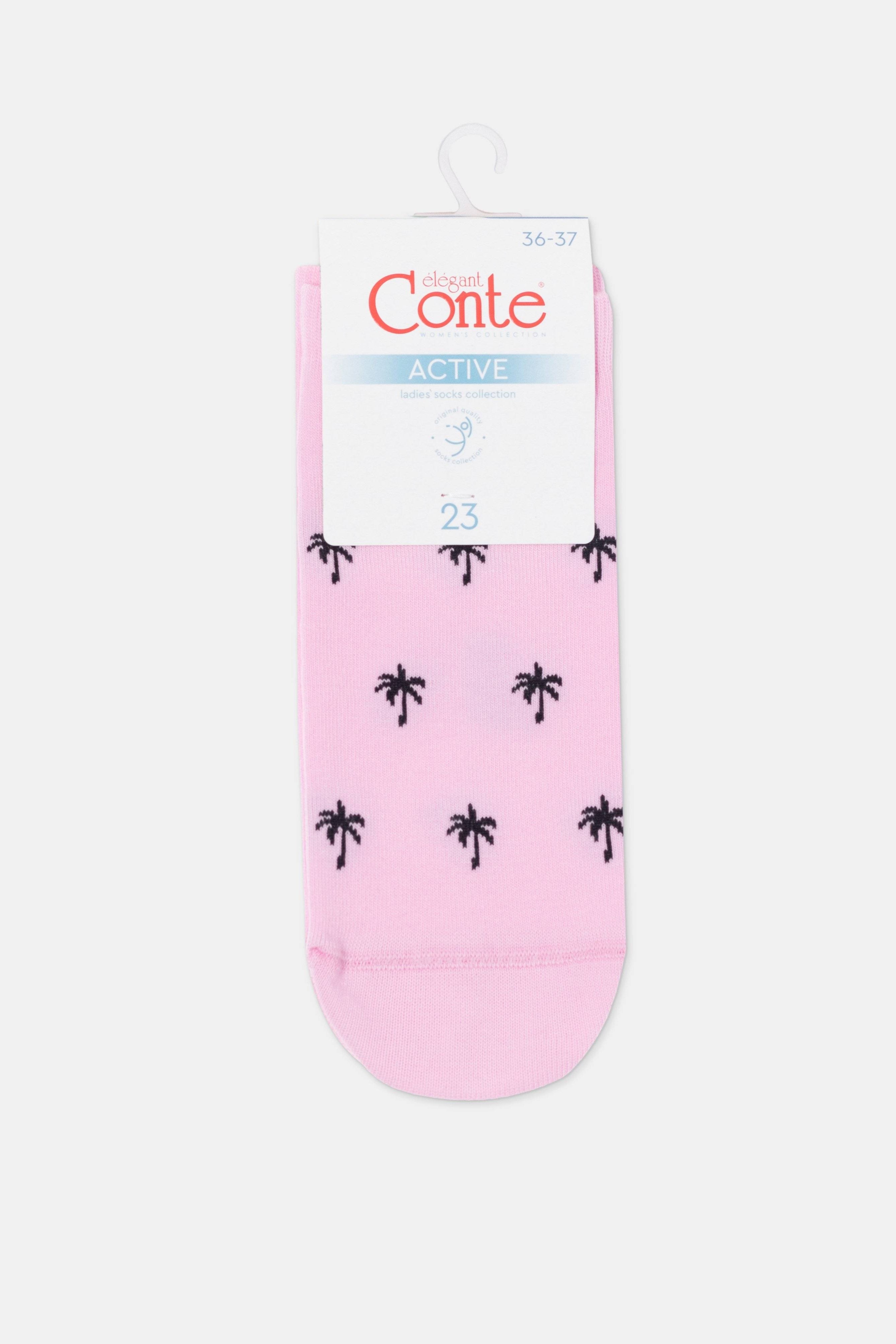 Cotton Ankle Socks Conte Active - 589 Palm Trees