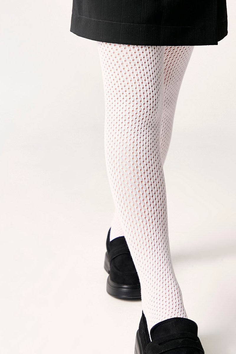 Conte-Kids Cotton Tights Miss 616 - Mesh Pattern