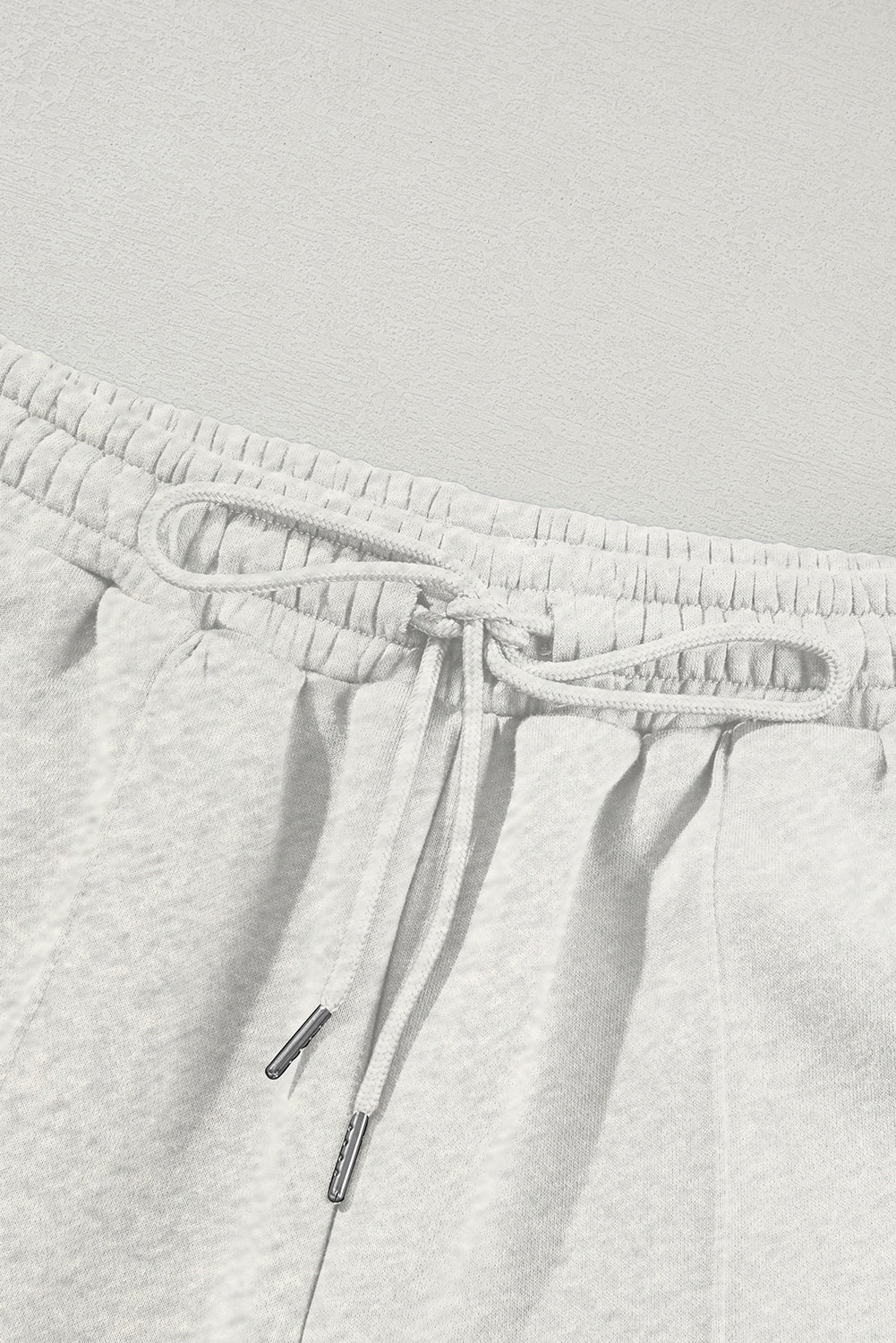 Solid Zip-Up Jacket and Drawstring Pants Set