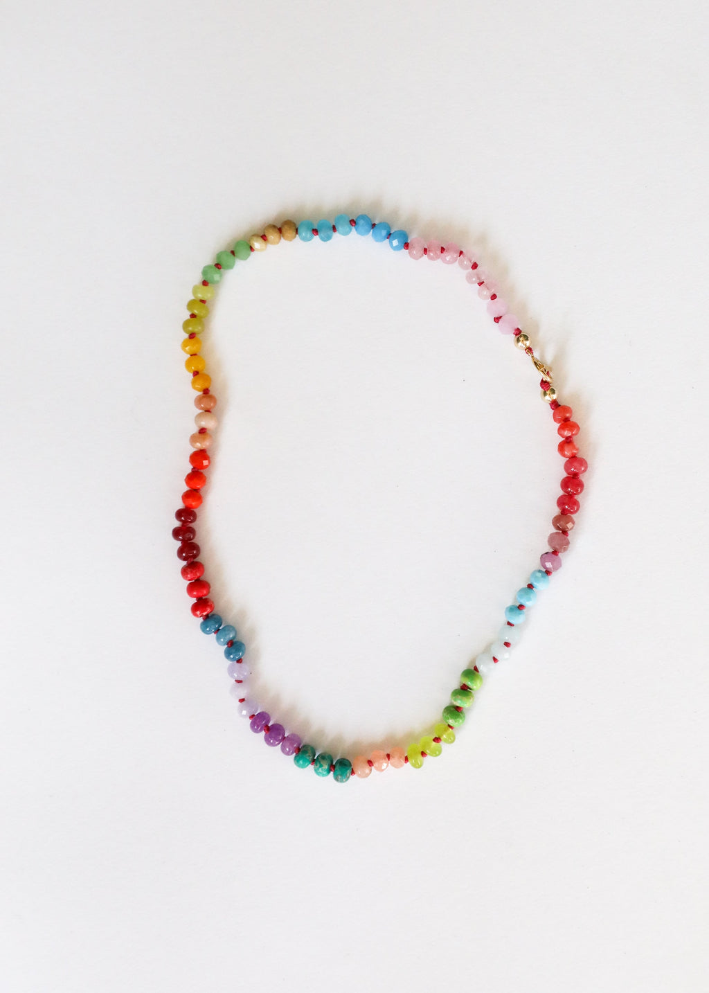 Natural Gemstone Necklace + 14k Gold Filled Toggle : Skyline