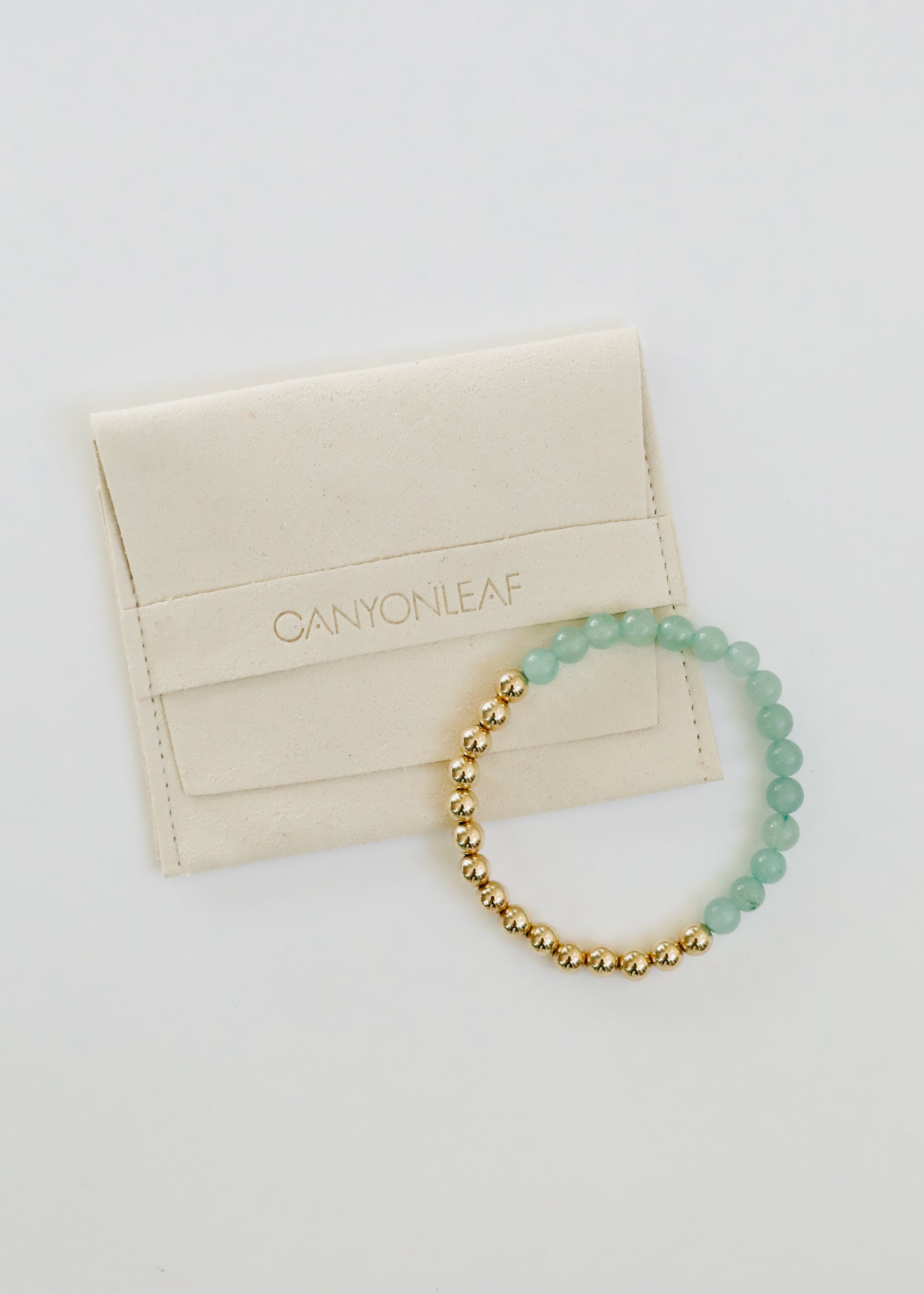 Aventurine Gemstone + 14K Gold Filled || Beaded Stretch Bracelets