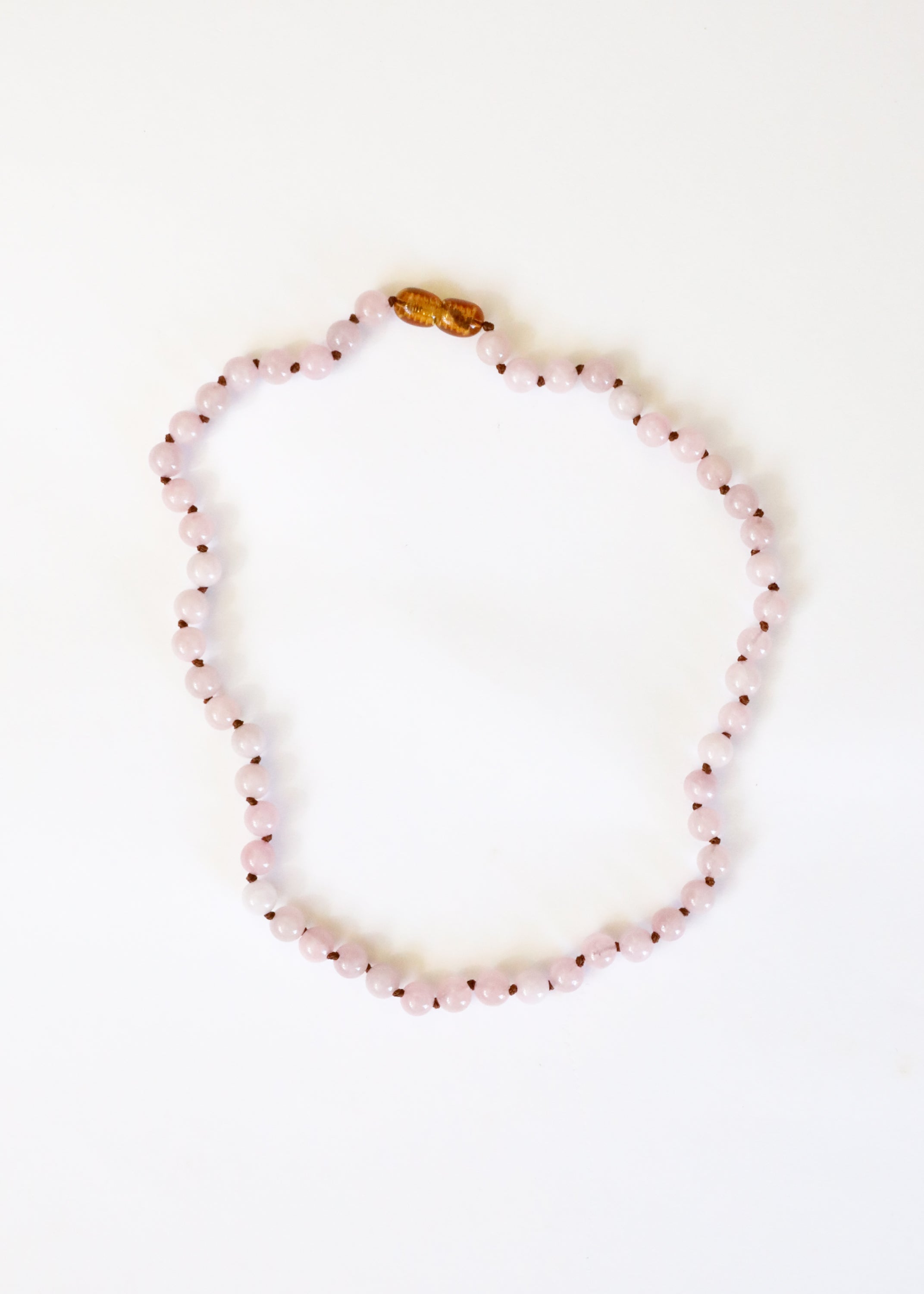 Pure Gemstone + Natural Rose Quartz || Beaded Necklace