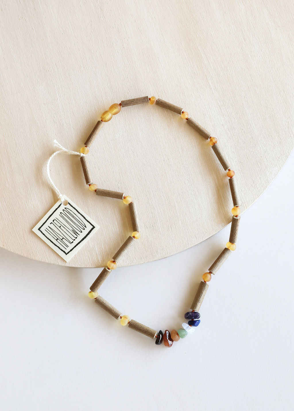 Hazelwood + Raw Chakra Crystal Necklace