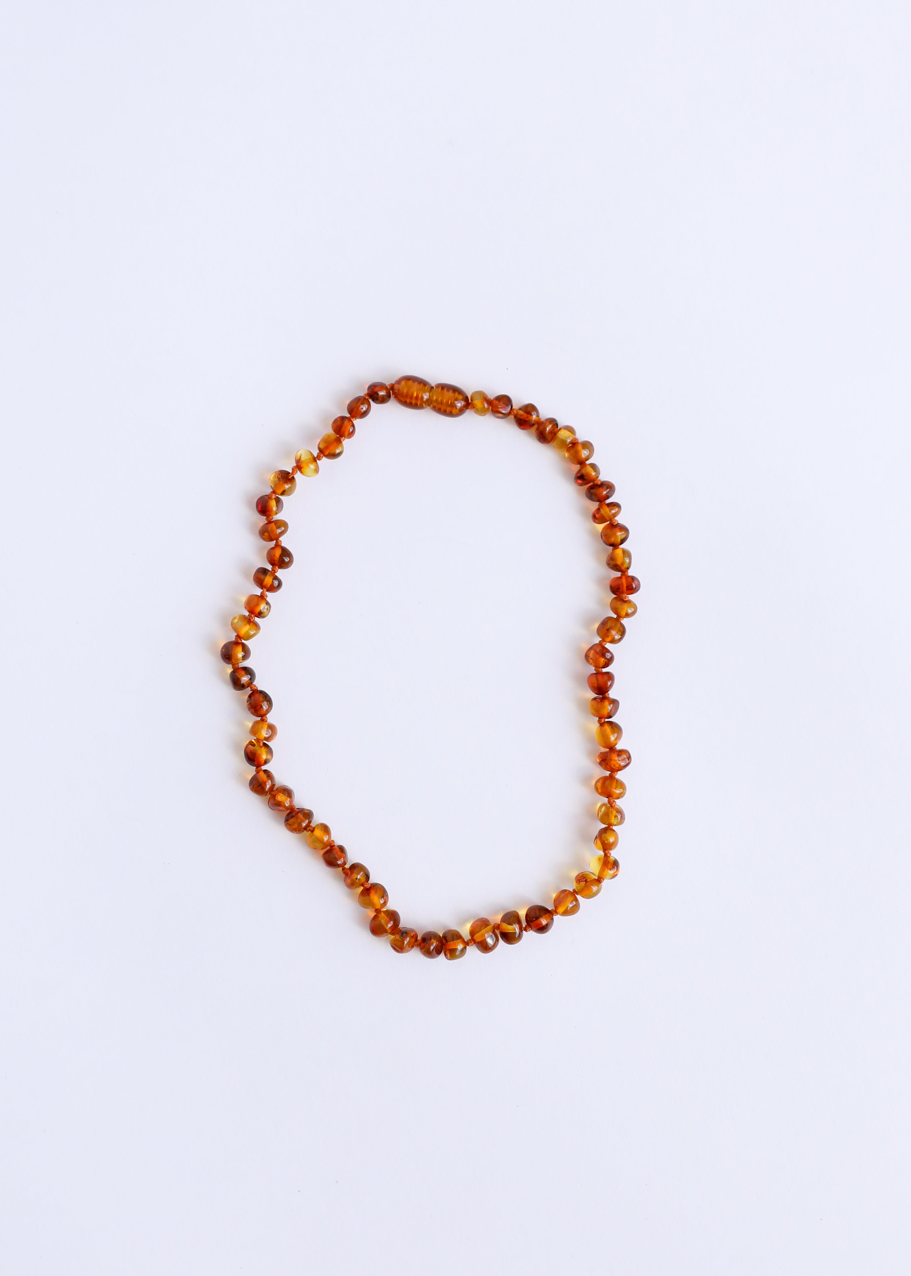 Polished Cognac Baltic Amber || Necklace
