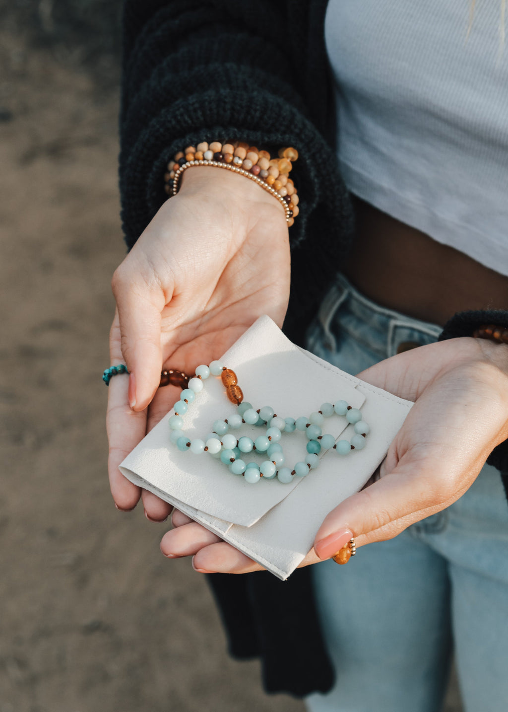 Pure Gemstone + Amazonite || Necklace