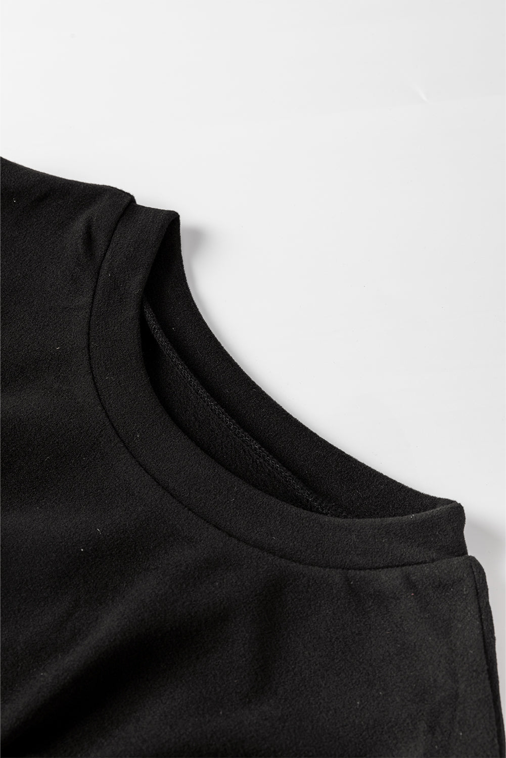 Solid Sequin Patchwork Puff Sleeve Mini Dress