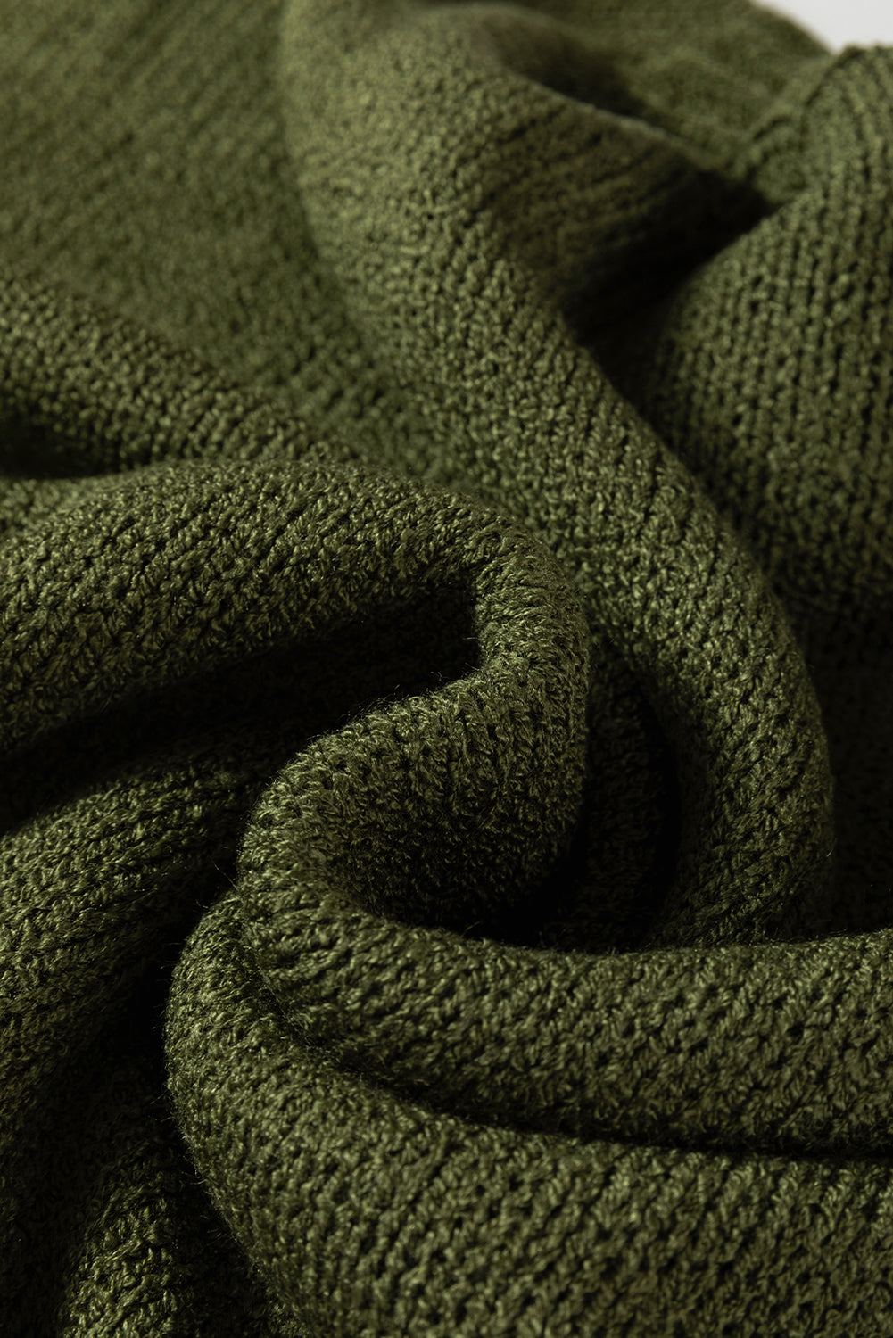 Solid Slouchy Drop Shoulder Sweater Dress