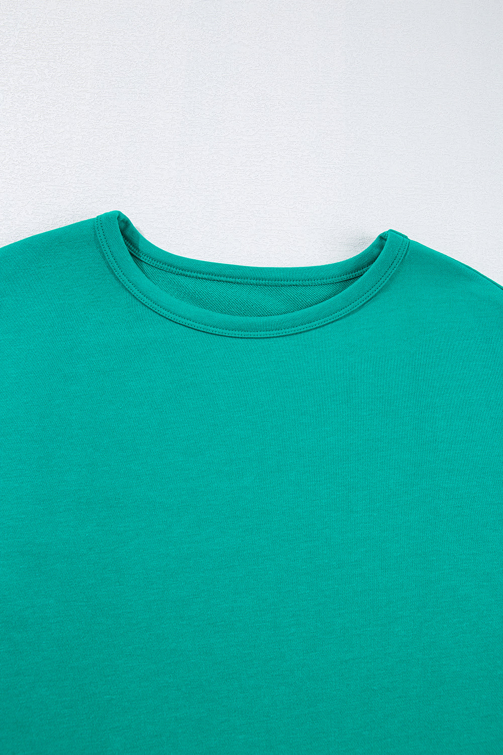 Solid Patchwork Top and Pants Set