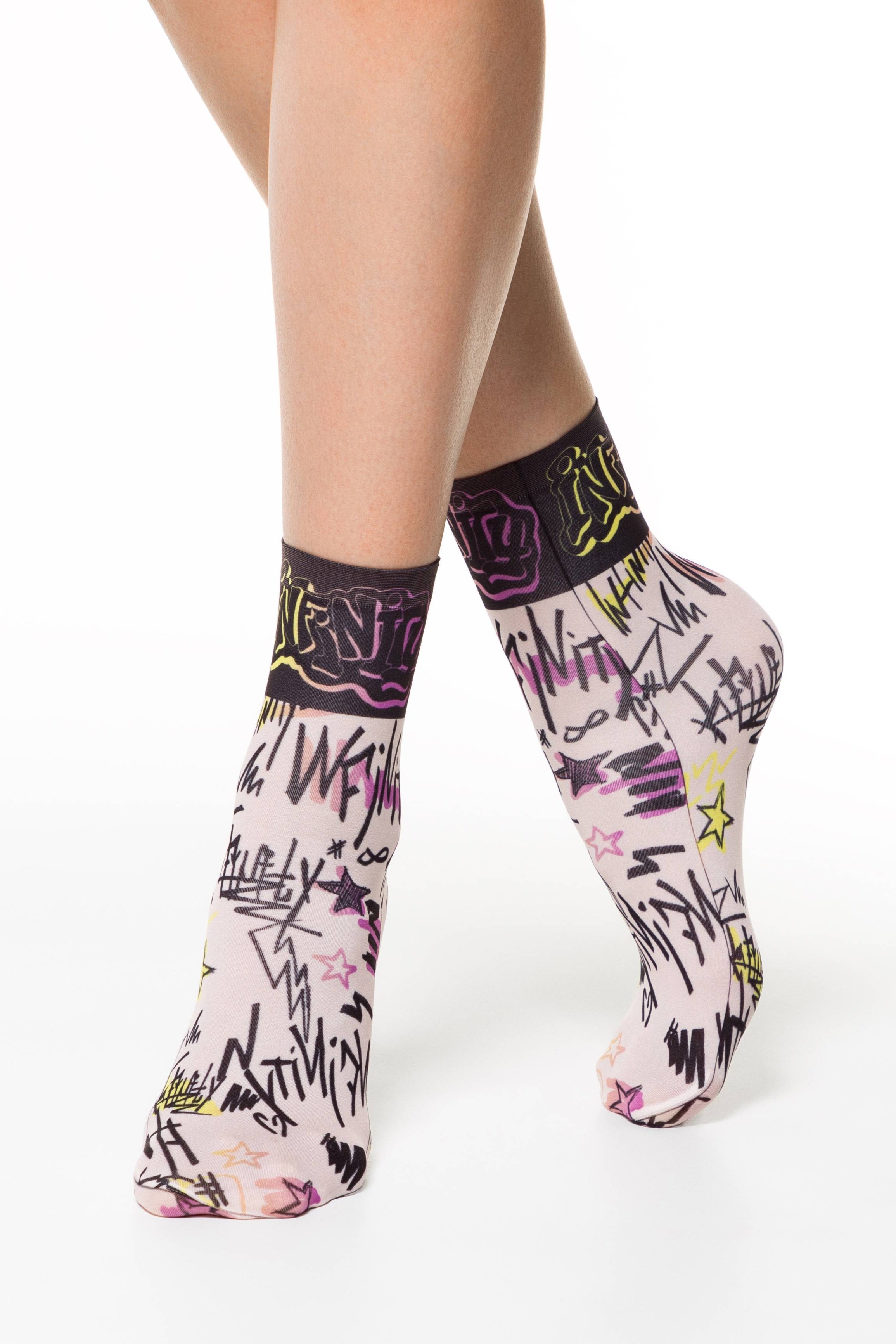 Socks Conte Fantasy 098 - With a Print
