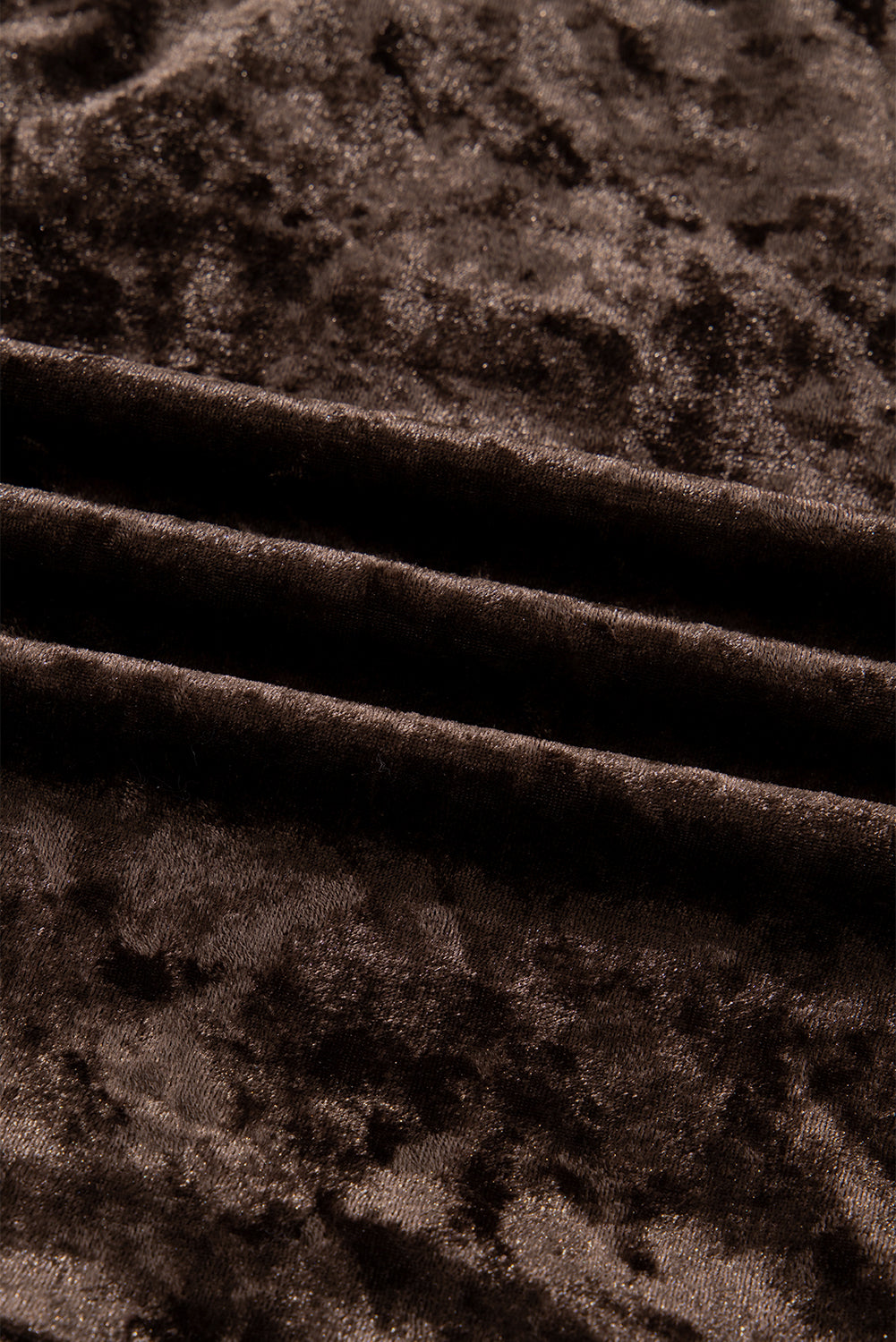 Plus Size Velvet Puff Sleeve Babydoll Mini Dress