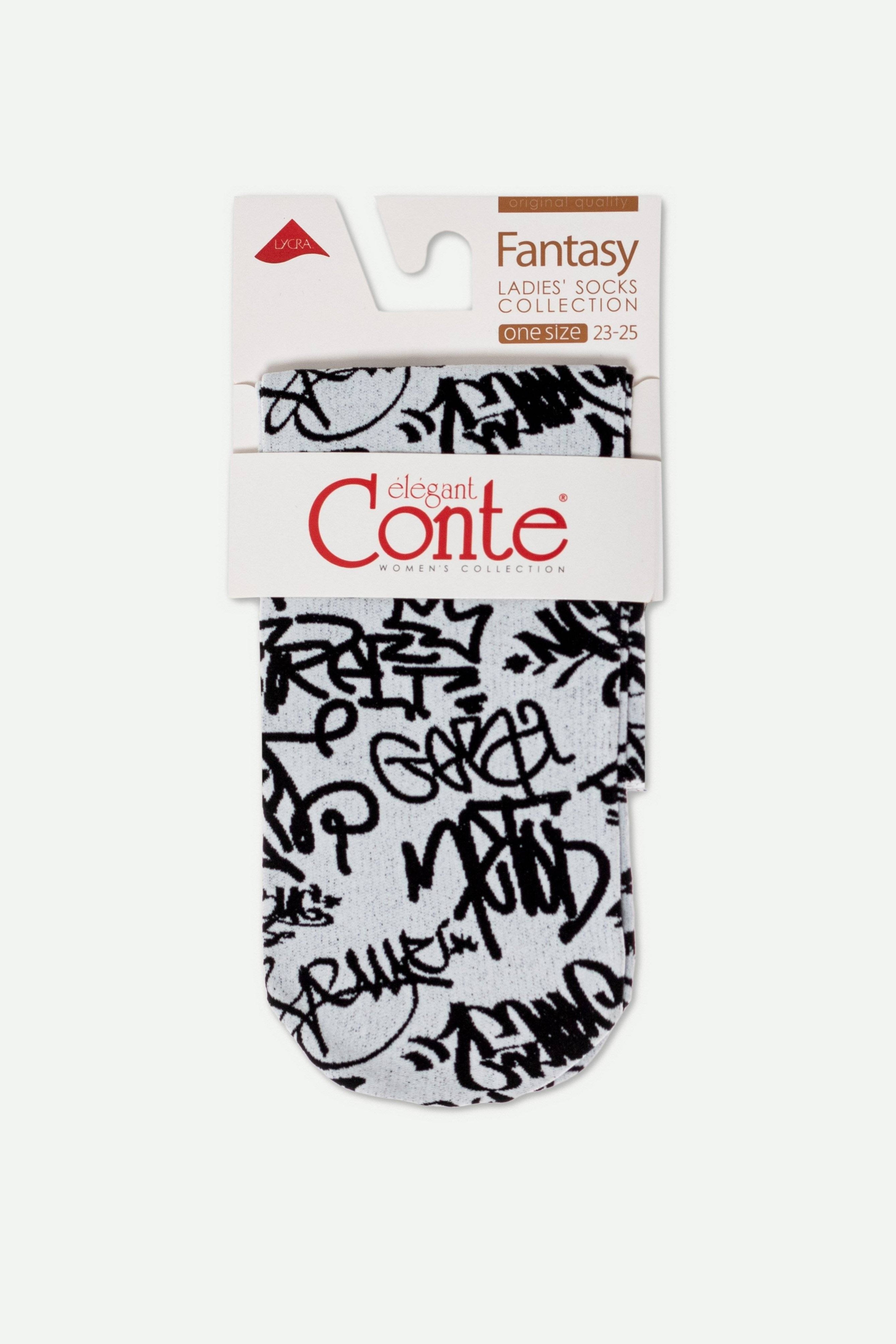 Socks Conte Fantasy - Graffiti Pattern