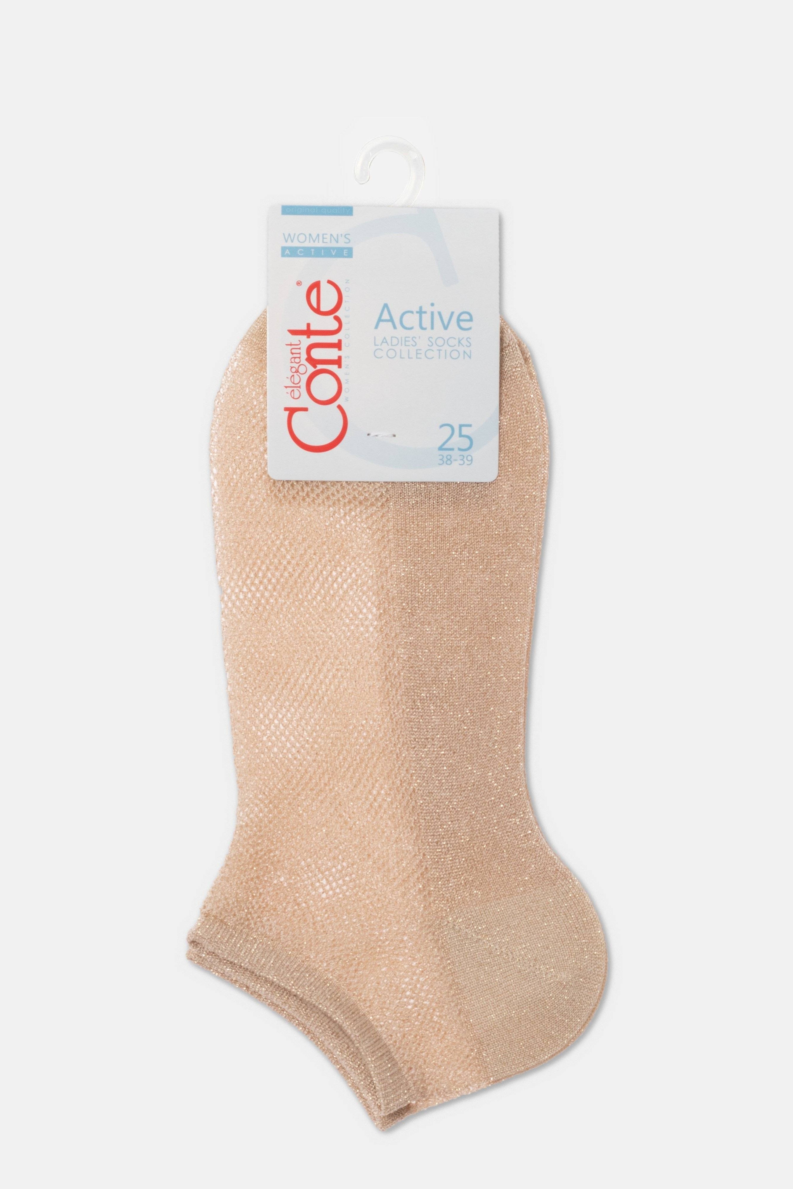 Ankle Socks Conte Active - 277 Viscose With Openwork Weaving