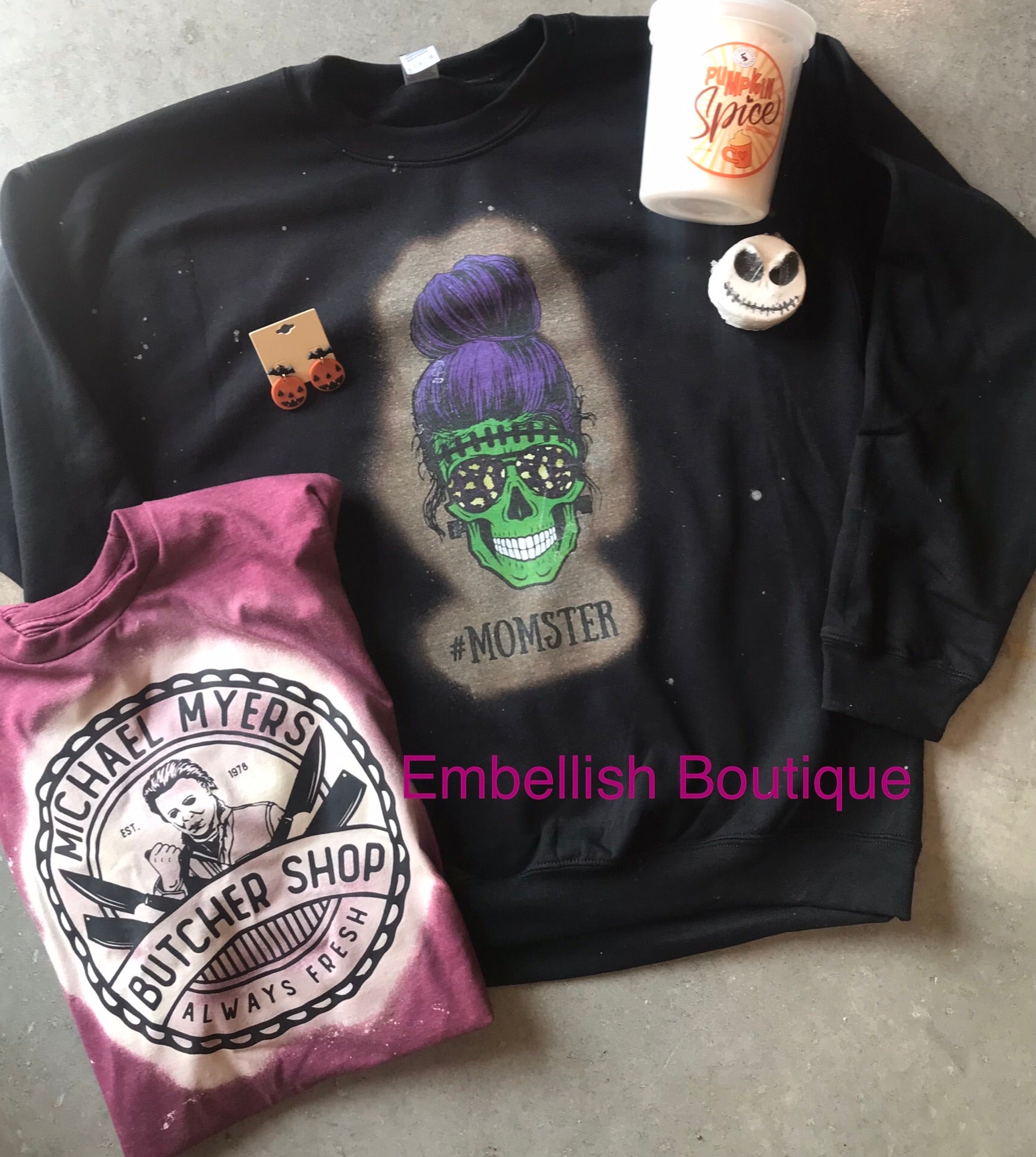 Fall or Halloween Mystery Long Sleeve Tee or Sweatshirt