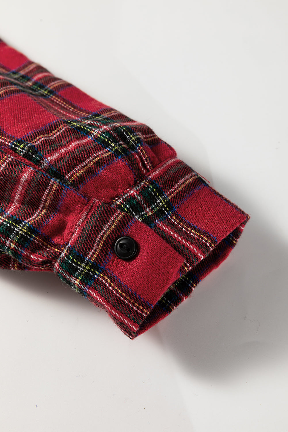 Plaid Ruffle Hem Collared Half-Button Mini Dress