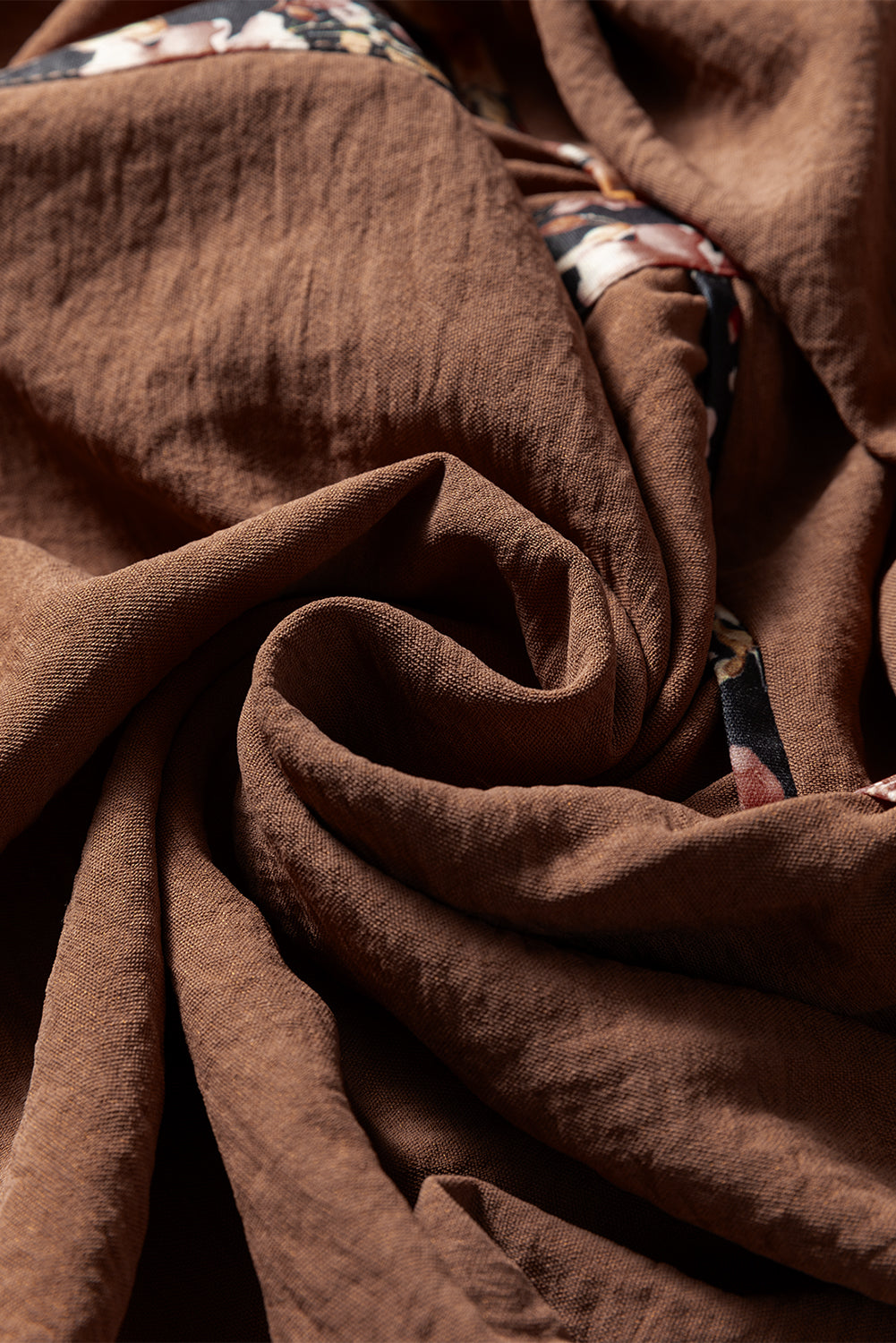 Floral Patchwork Long Sleeve Maxi Dress