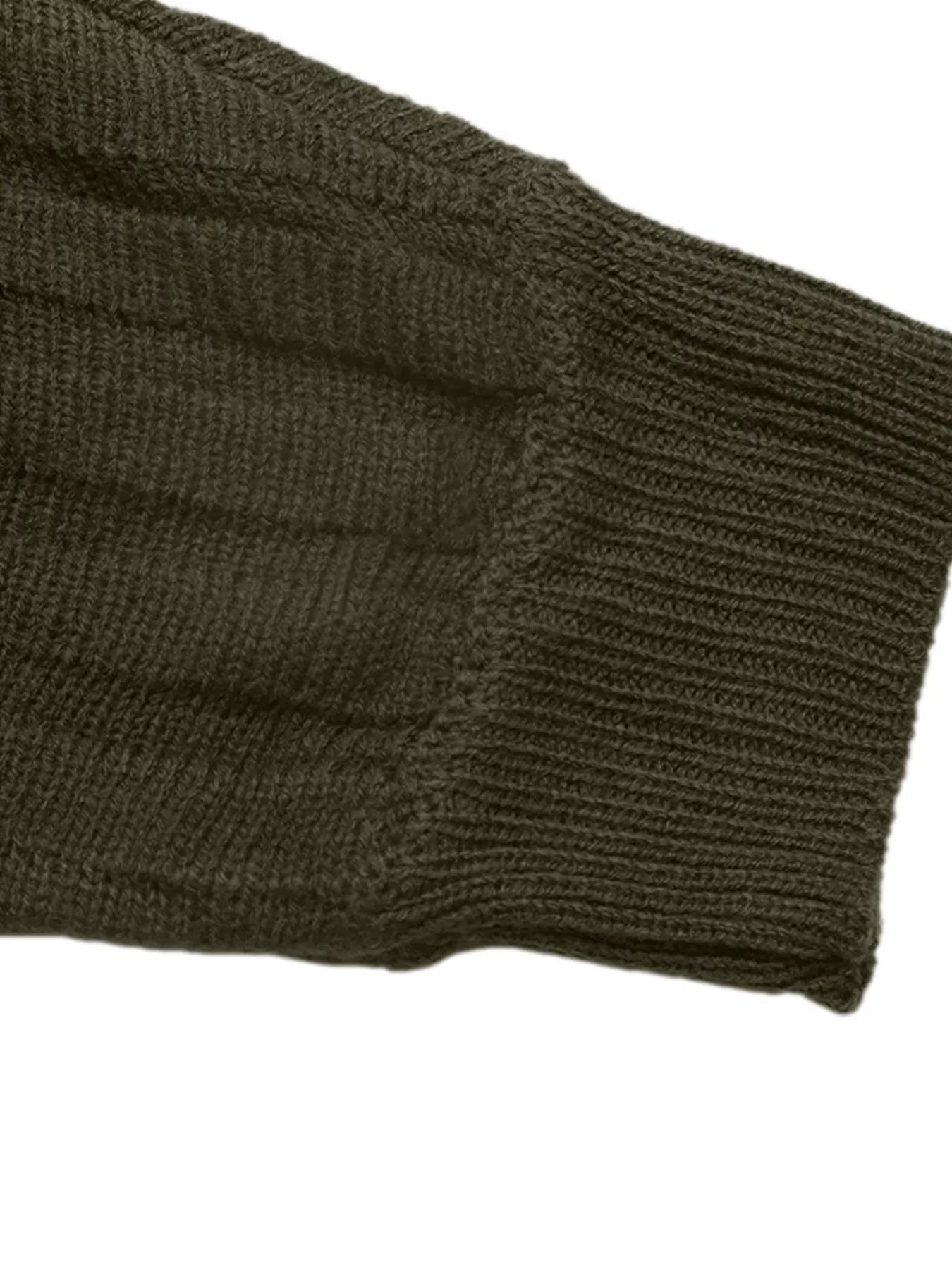 Boat Neck Ribbed Long Sleeve Sweater