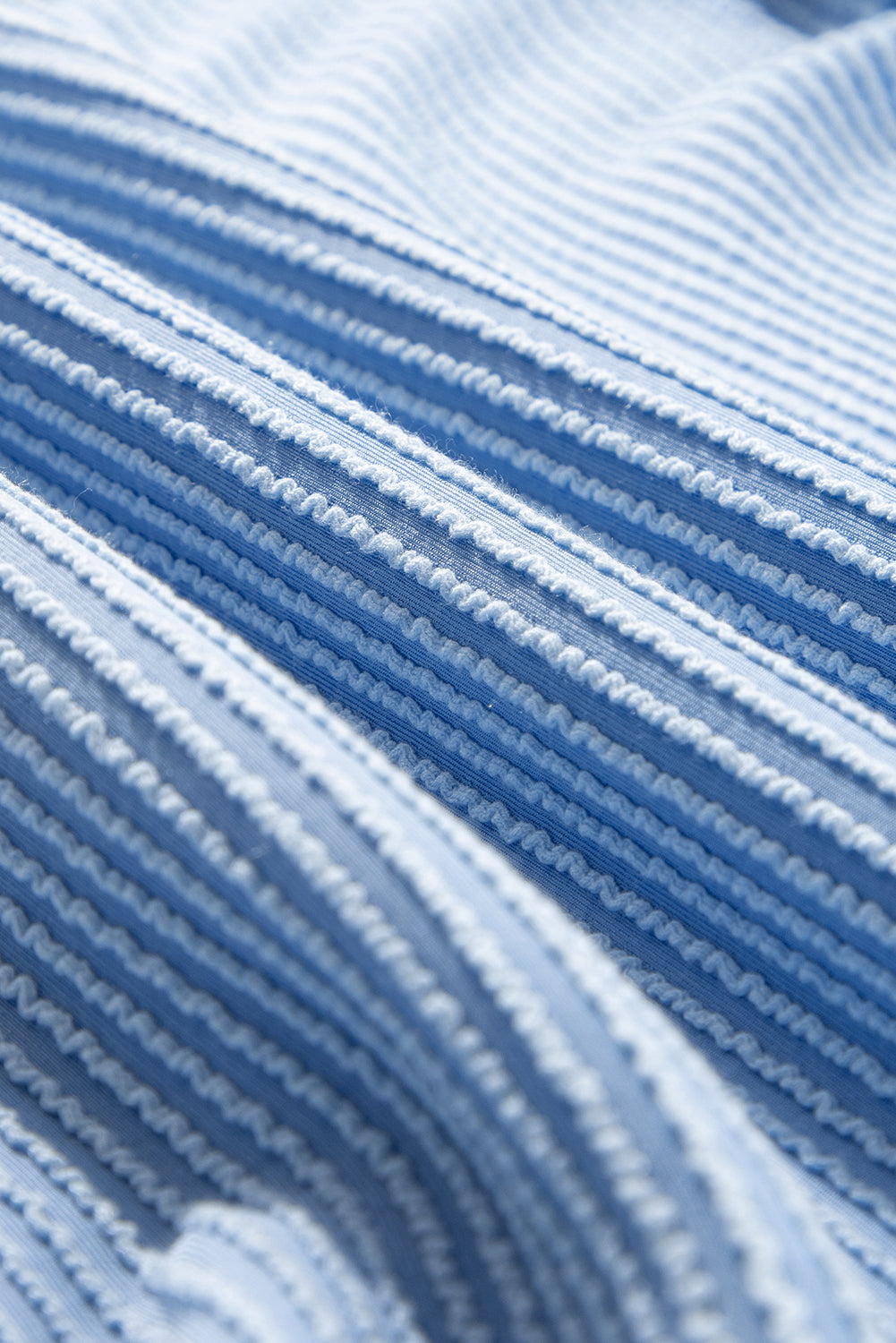 Corded Top and Ruffle Mini Skirt Set