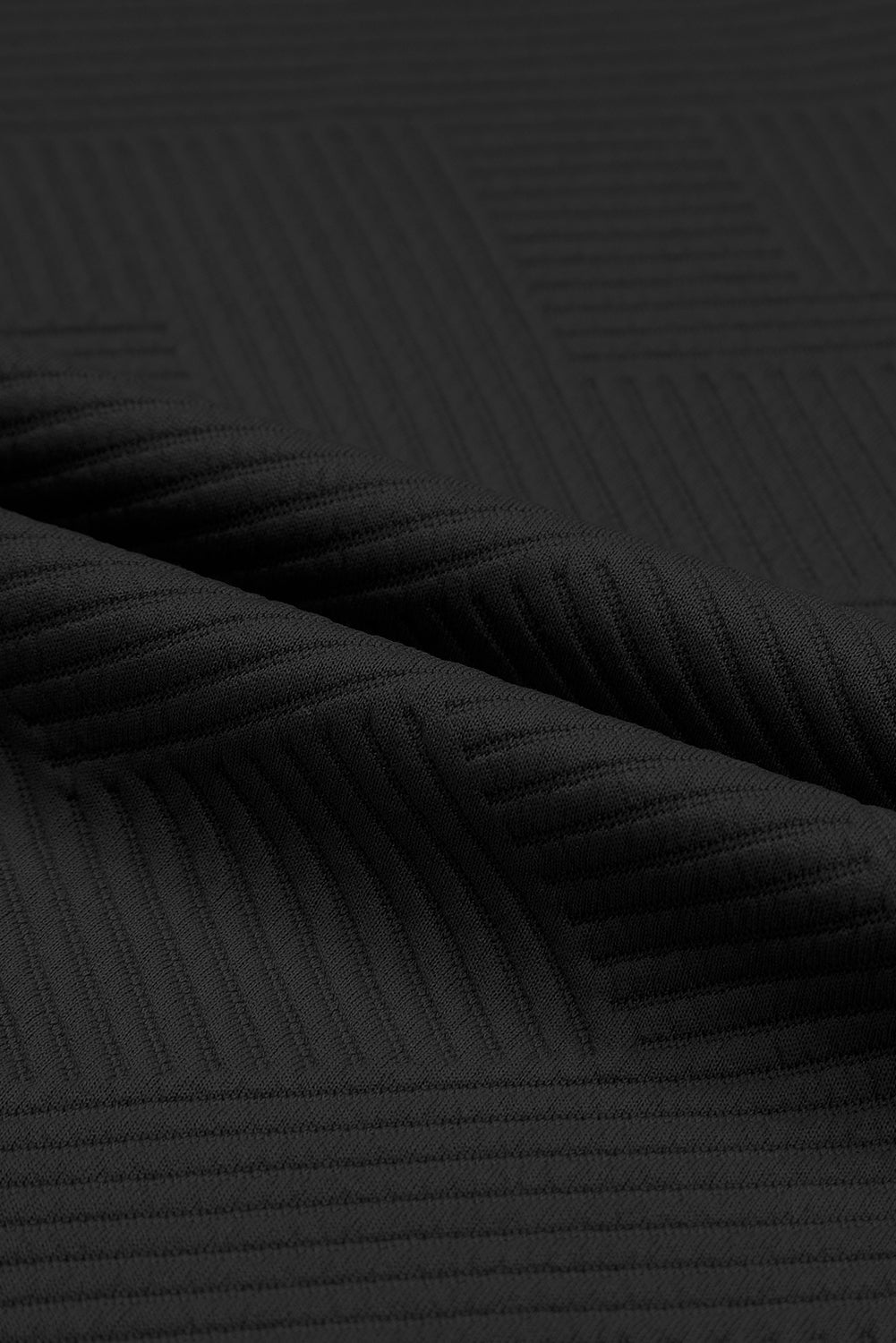 Solid Textured T-Shirt and Drawstring Pants Set